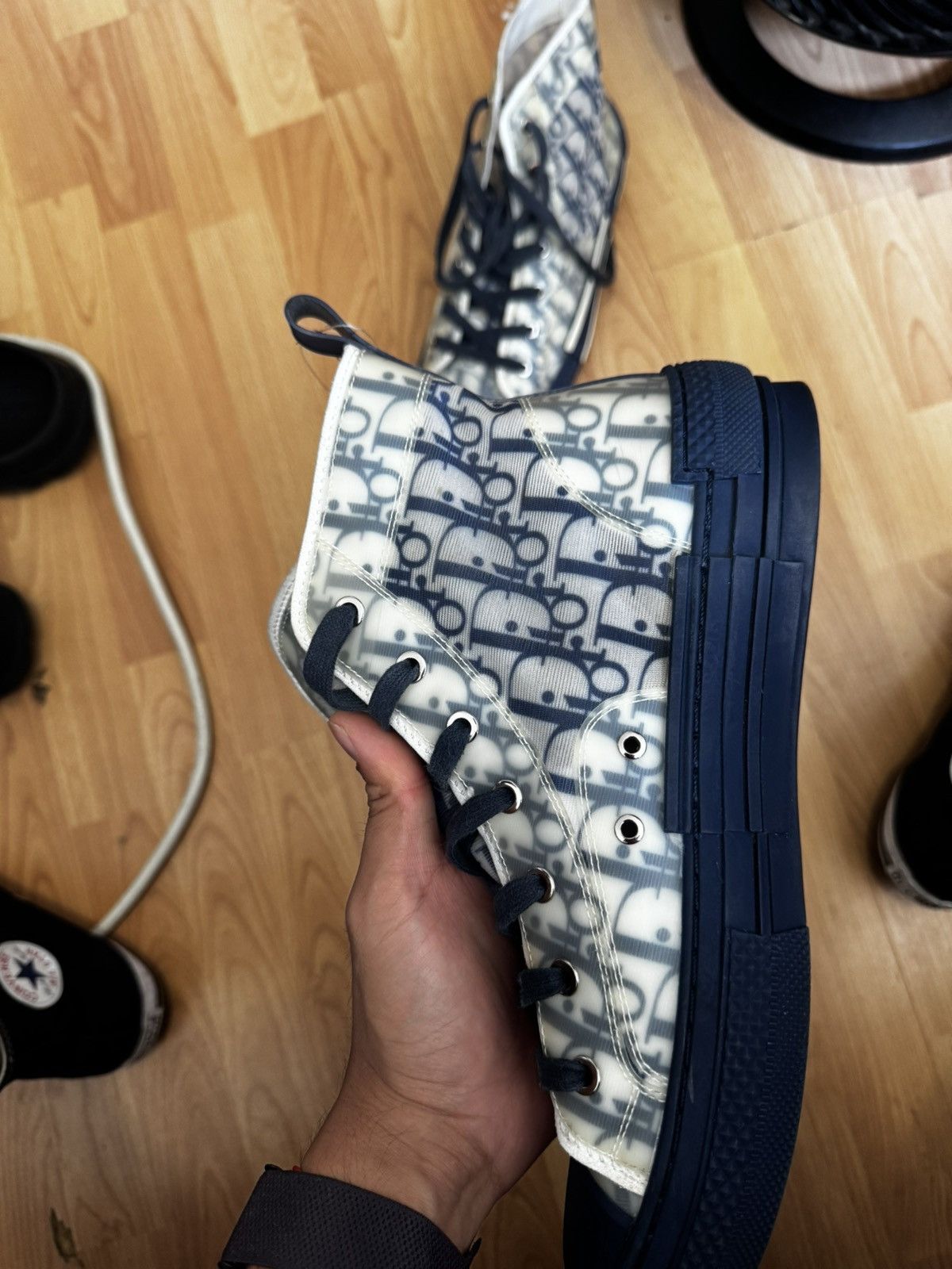 Dior DIOR B23 High-Top Fashion Sneakers for Men-yf Size US 9 / EU 42 - 4 Thumbnail