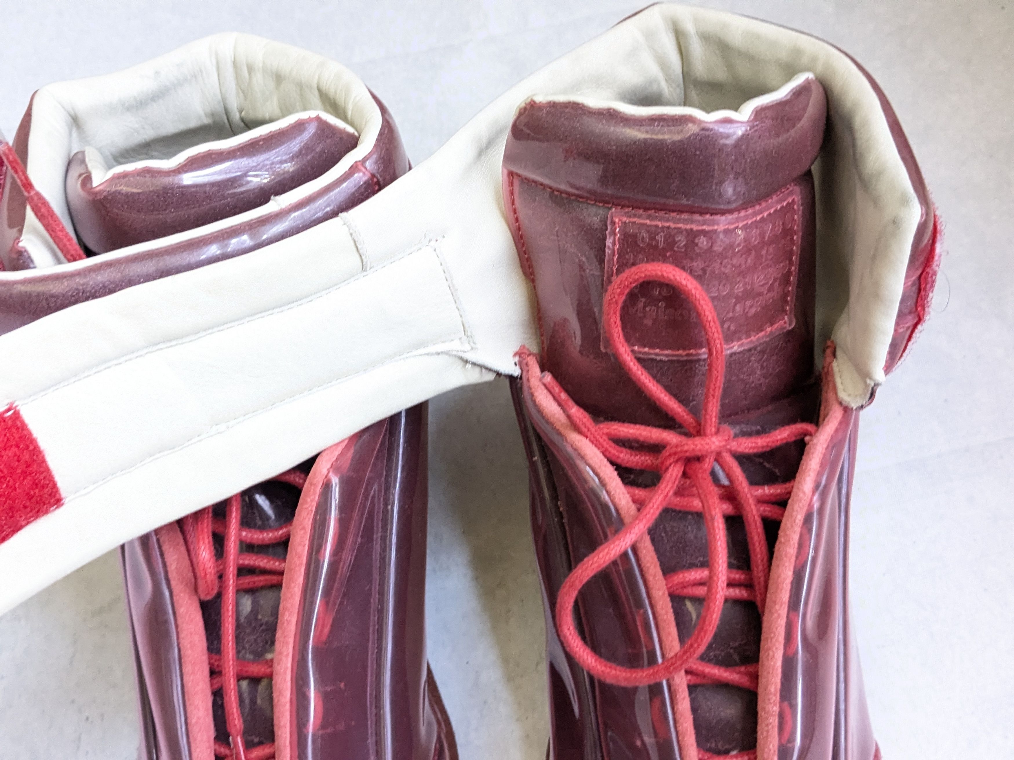 Maison Margiela Maison Margiela Future “PVC” Red 10 43 High Tops Size US 10 / EU 43 - 6 Thumbnail