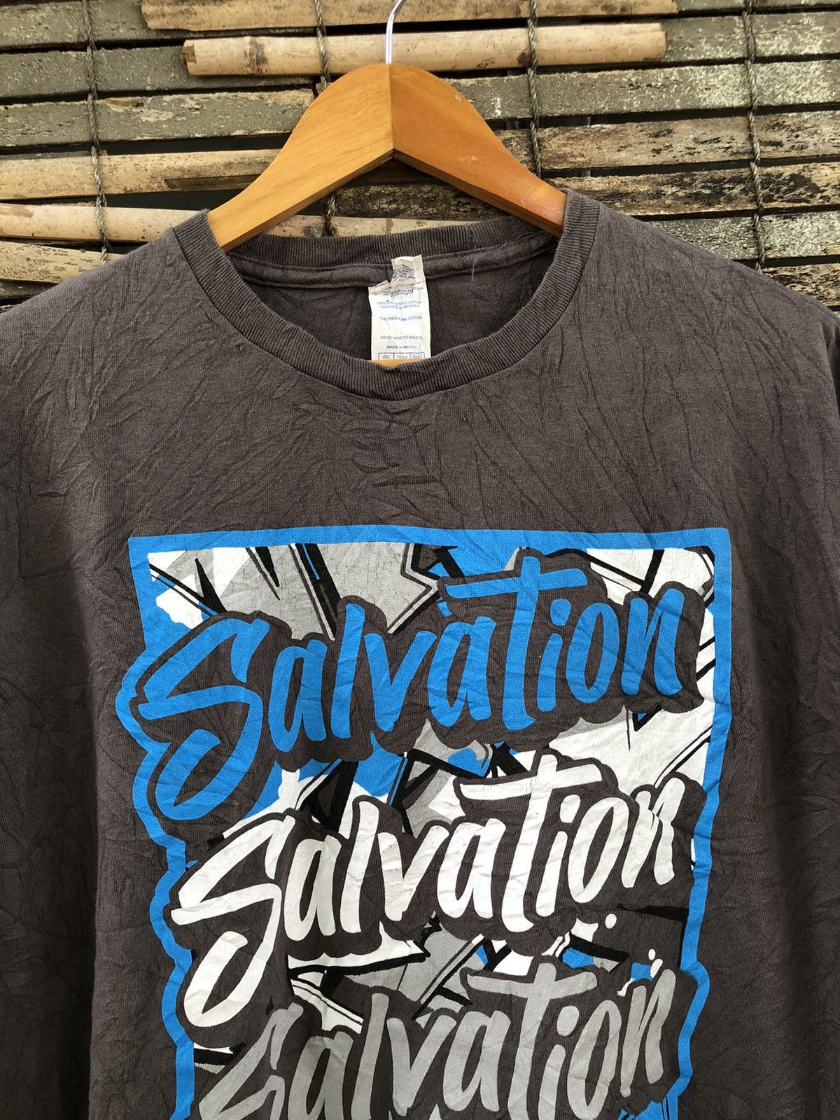 Japanese Brand × Vintage Vintage Y2K Salvation Military Wording Tshirt Size US XXL / EU 58 / 5 - 4 Thumbnail