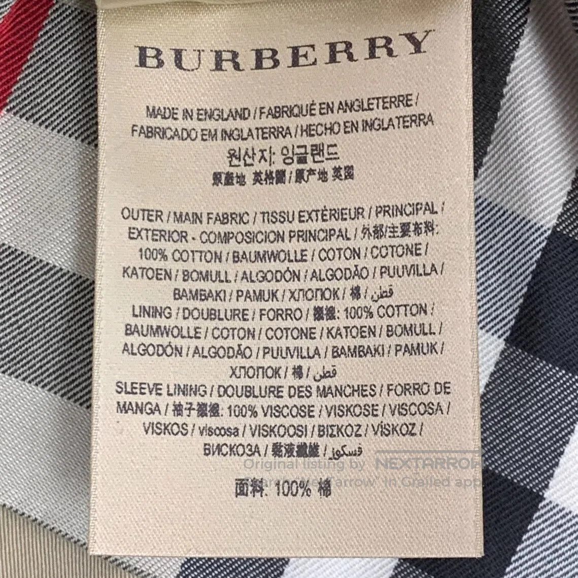 Burberry Burberry Brown Cotton Collar Double-breasted Long Sleeve B Size XS / US 0-2 / IT 36-38 - 9 Thumbnail