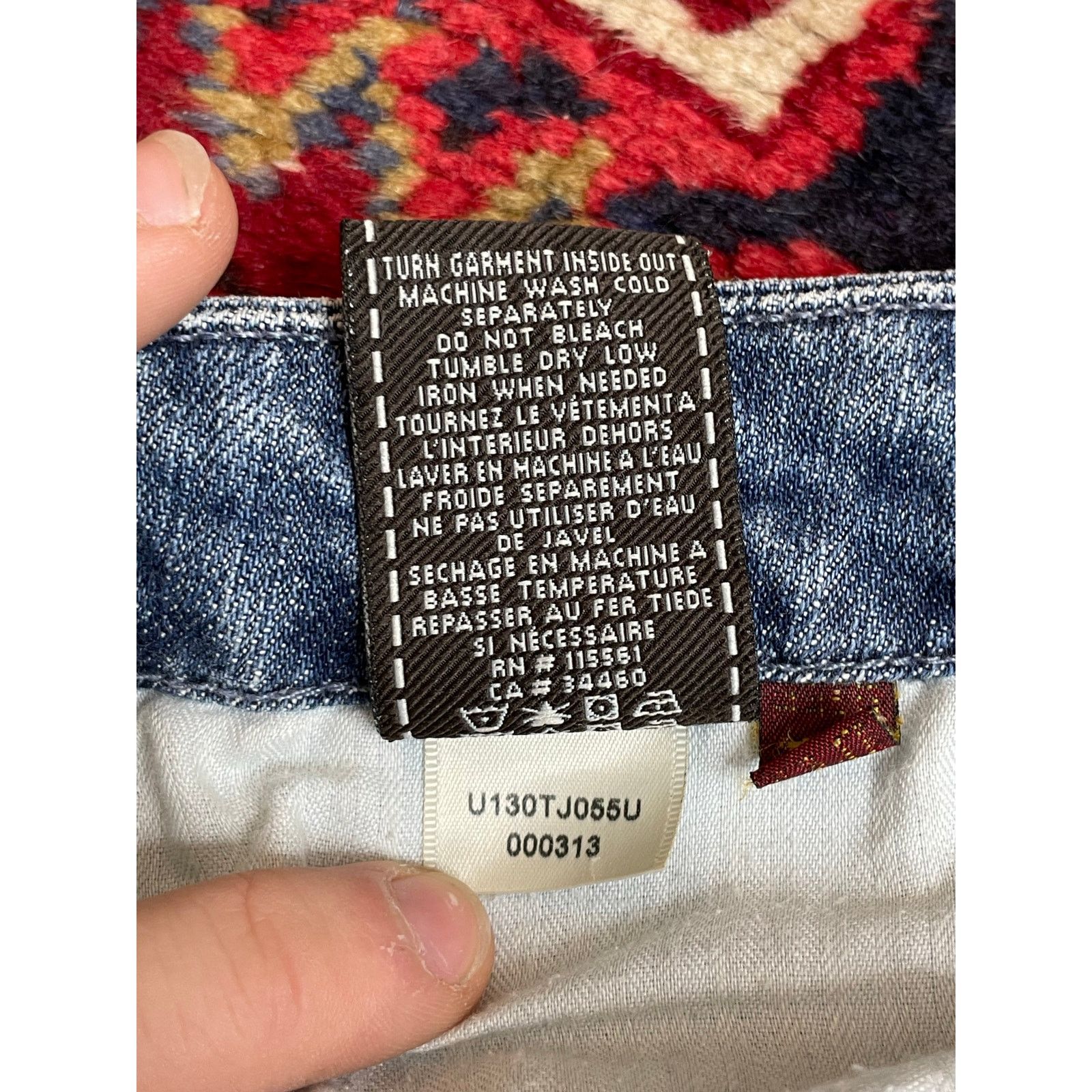 Vintage Vintage 7 For All Mankind A Pocket Jeans Womens Sz 30 Y2K Size 30" / US 8 / IT 44 - 4 Thumbnail