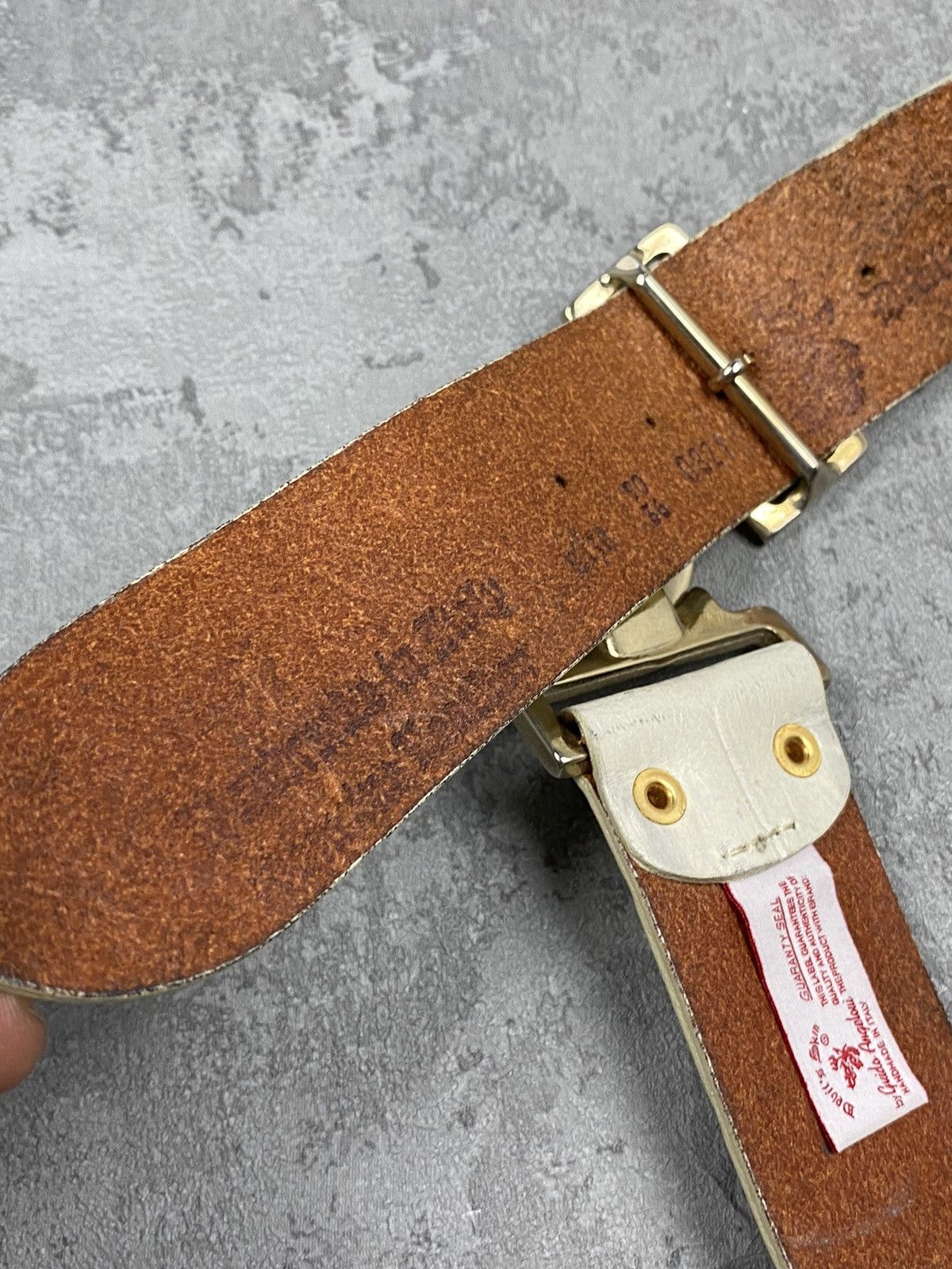 B.B. Simon × Hysteric Glamour × Vintage Devil Skin italy hand made crocodile white leather disco Size ONE SIZE - 7 Thumbnail