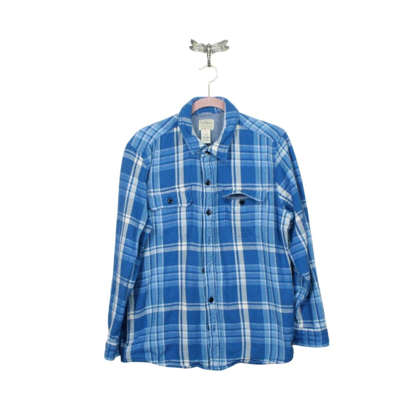 L.L. Bean LL Bean Men's 1912 Overshirt Long Sleeve Flannel Size US M / EU 48-50 / 2 - 1 Thumbnail