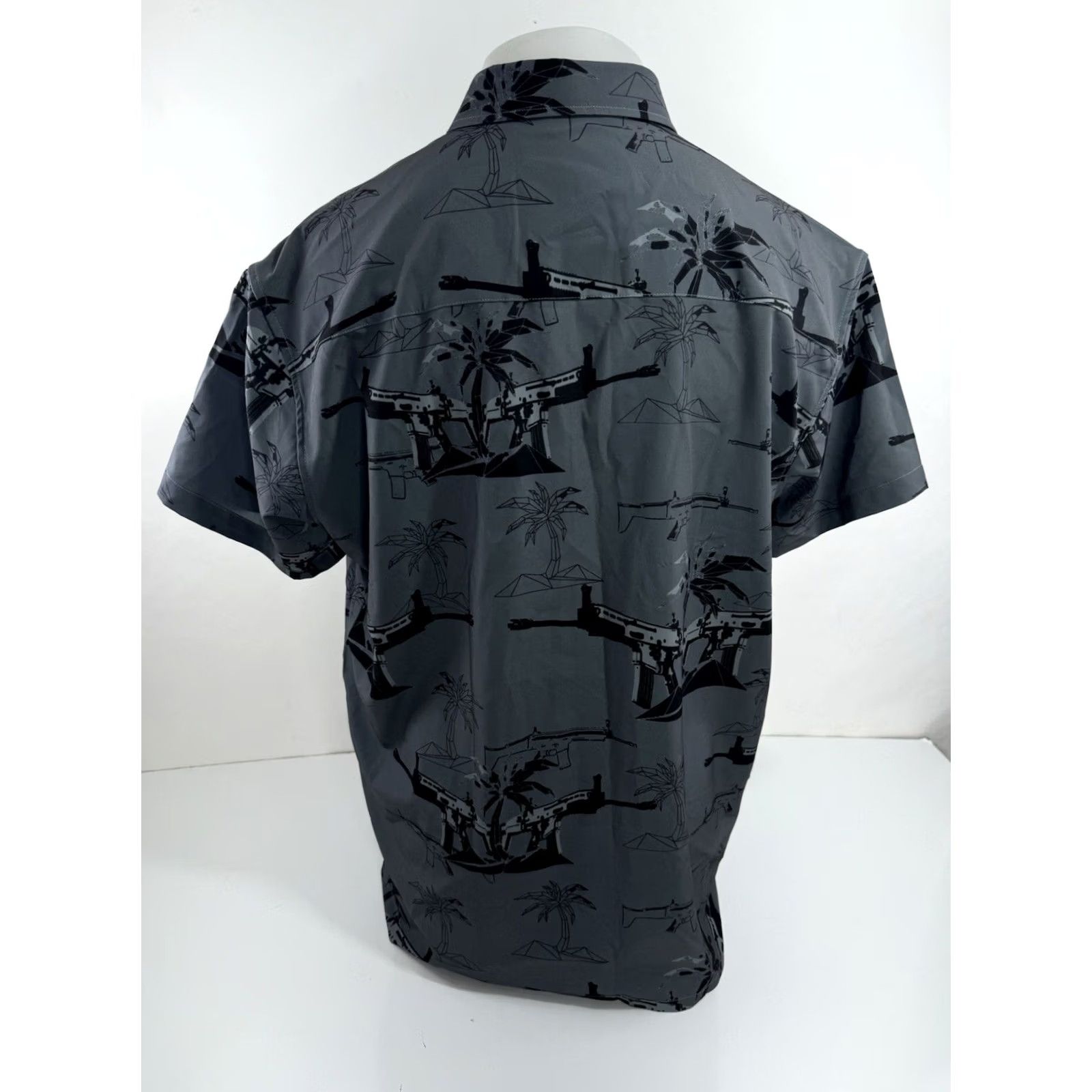 Vintage RETRO RIFLE - NEW w TAG - THE PALM Military AR15 Machine Gun Mens XXL Shirt Size US XXL / EU 58 / 5 - 3 Thumbnail