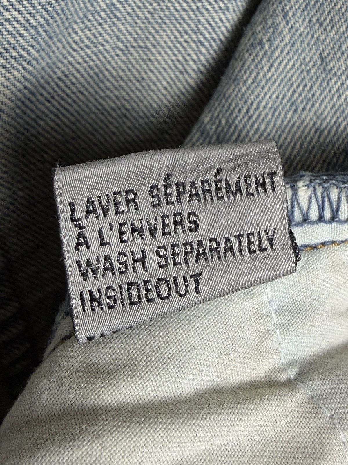 Dior × Hedi Slimane SS06 Dior Homme Runway Crash Distressed Repaired Denim Jeans Size US 36 / EU 52 - 9 Thumbnail