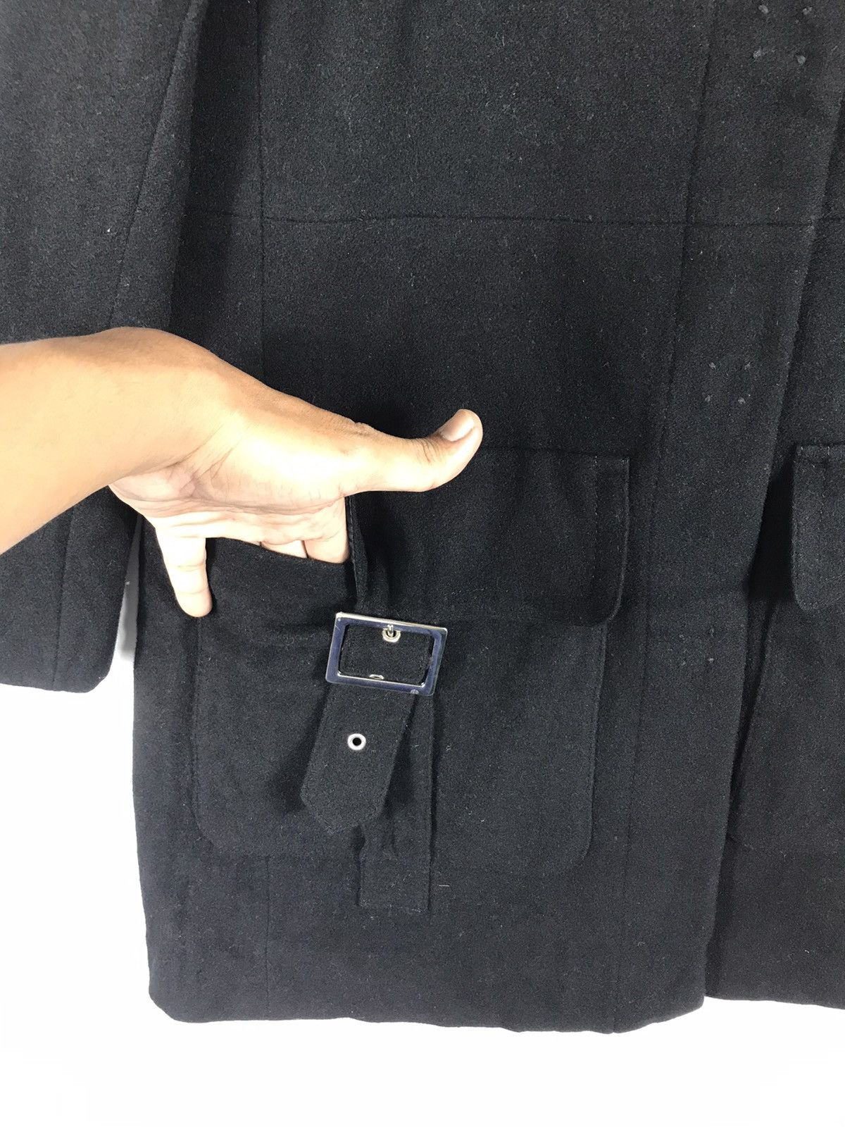 Designer × Sonia Rykiel 🔥Sonia Rykiel Wool Bondage Long Jacket Size S / US 4 / IT 40 - 6 Thumbnail