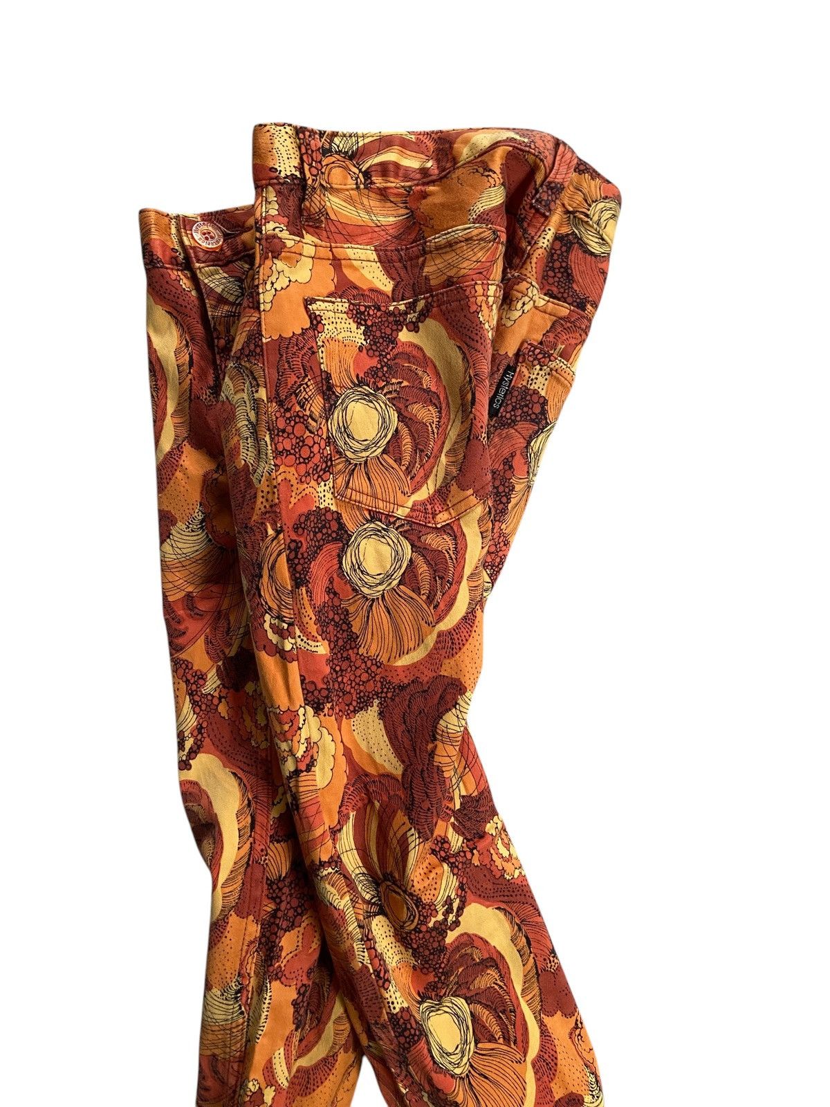 Hysteric Glamour HYSTERIC GLAMOUR FLOWERS FLARED STRETCH PANTS Size 30" / US 8 / IT 44 - 4 Thumbnail