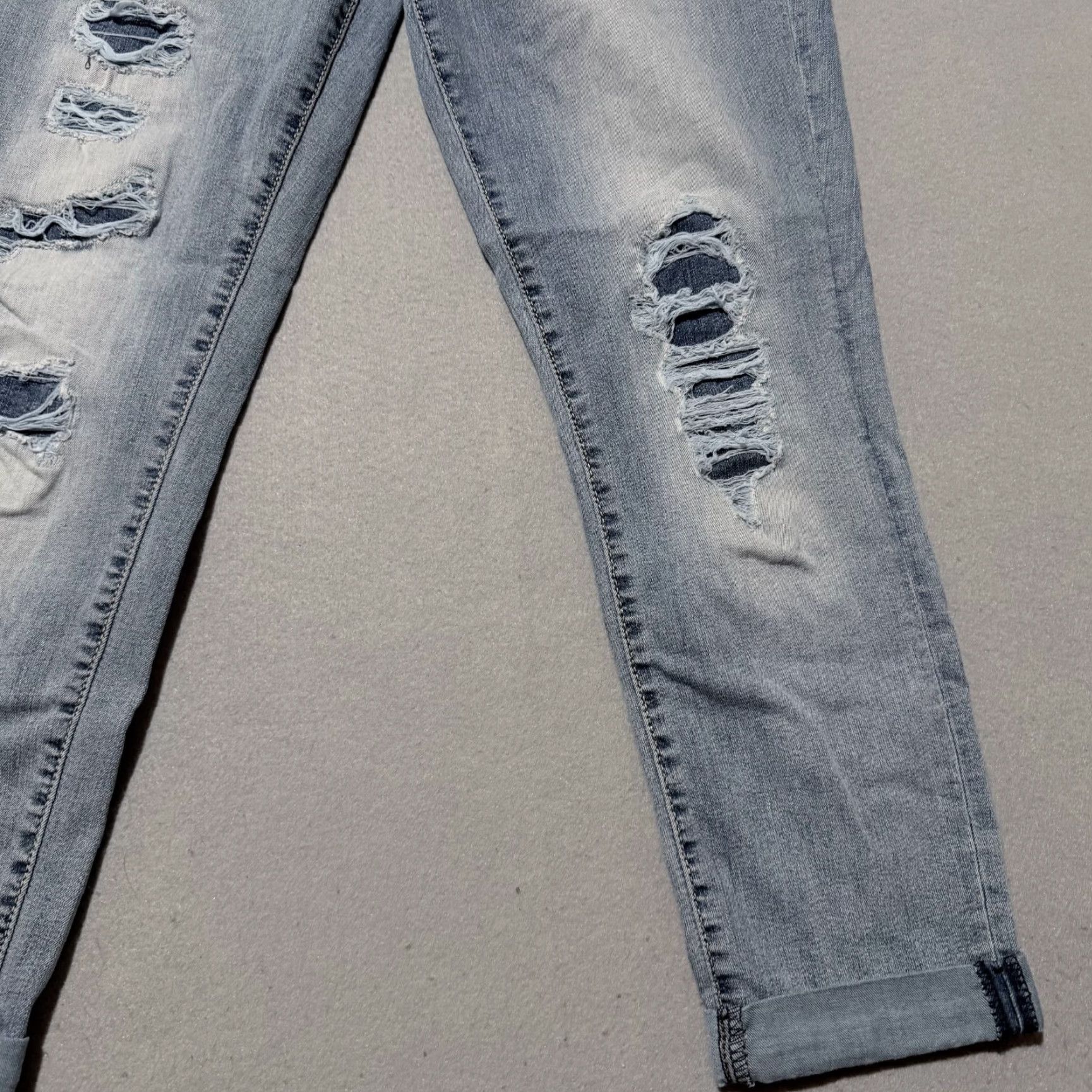 Denizen Denizen Jeans Women Blue Denim Distressed Cuffed Slim Straight - 11 Size 32" / US 10 / IT 46 - 6 Thumbnail