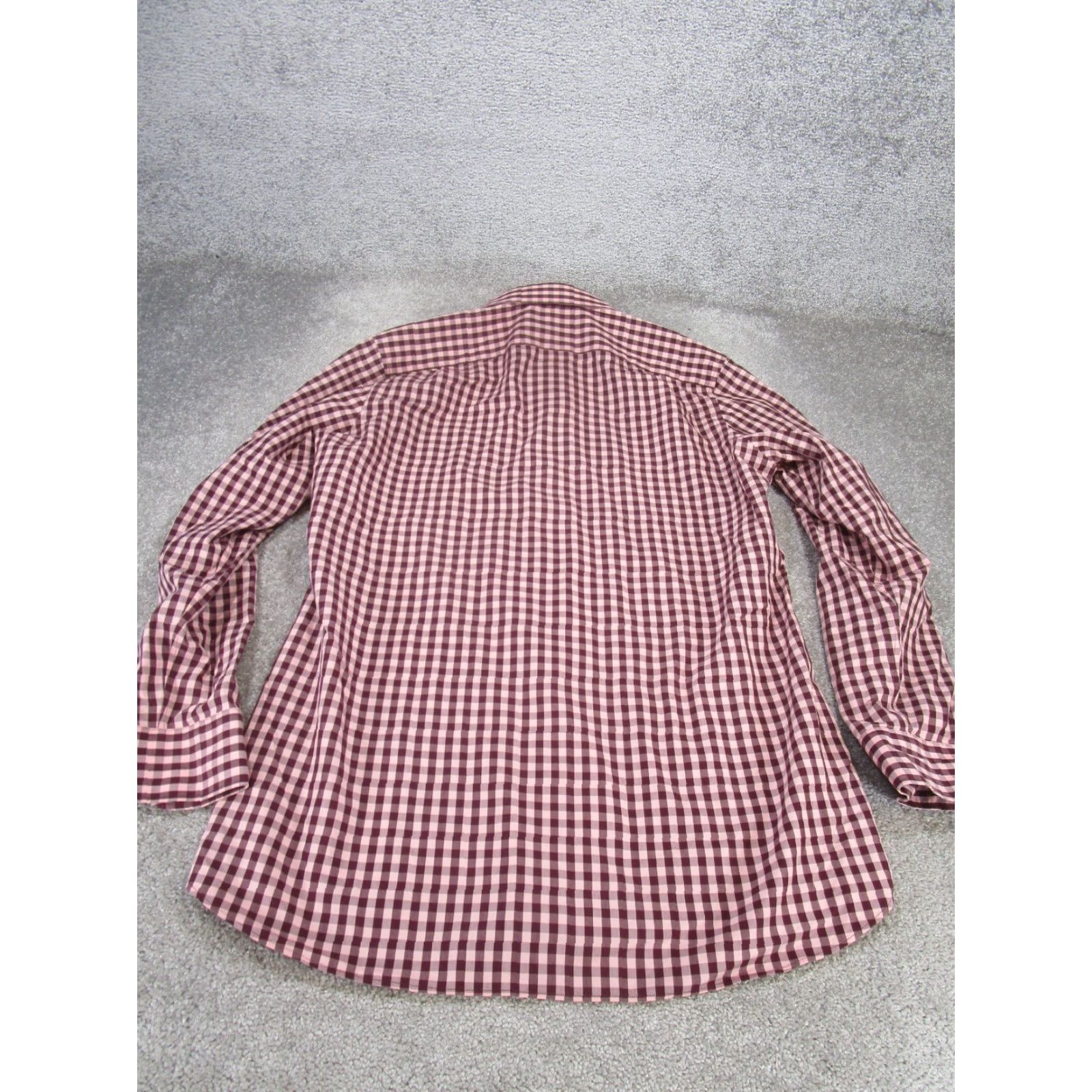 Bonobos VINTAGE Bonobos Dress Shirt Slim Fit Long Sleeve 16.5 Red Check Mens Size 42R - 3 Thumbnail