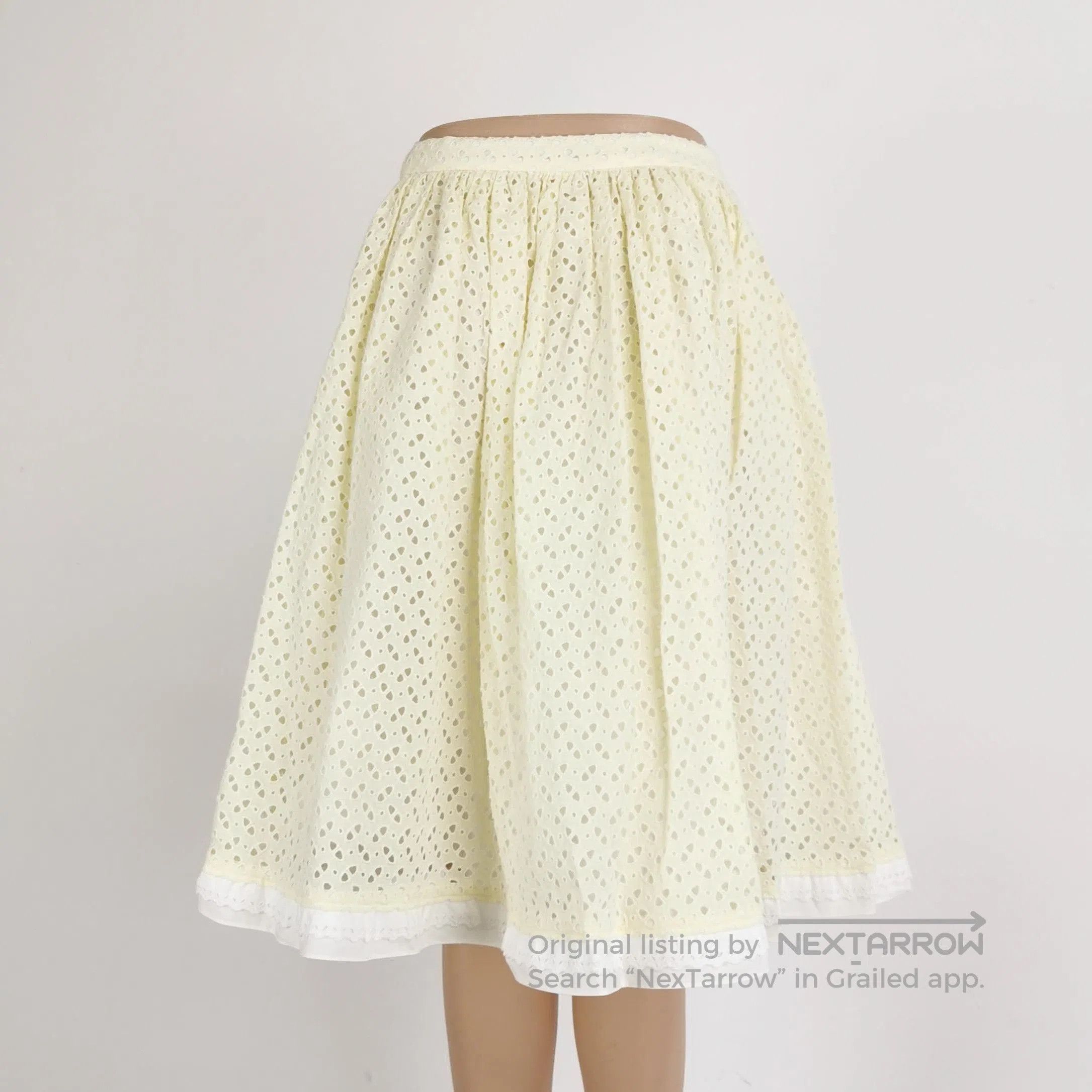 Prada Prada Color Block Lace Skirt Size 38 . Size 37" - 3 Thumbnail