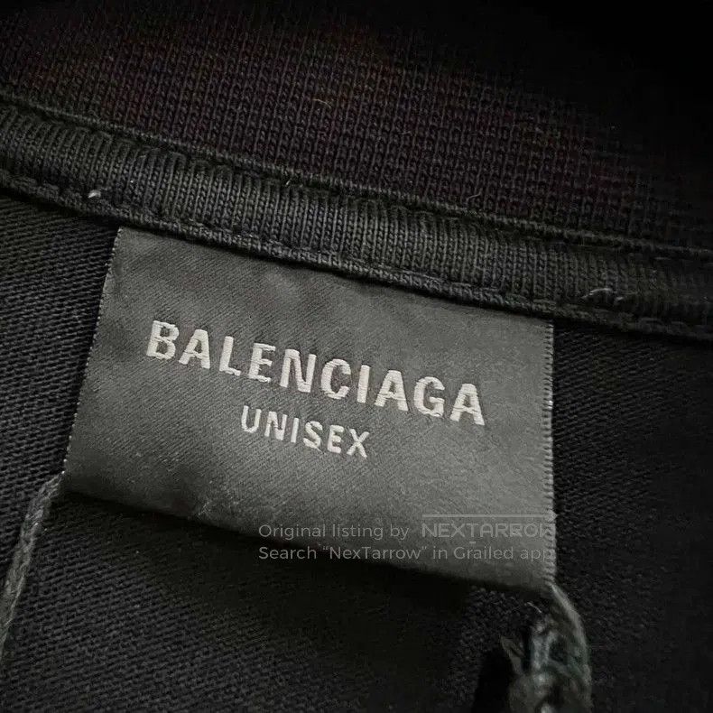 Balenciaga Balenciaga Distressed BB Print Tee. Size US S / EU 44-46 / 1 - 4 Thumbnail