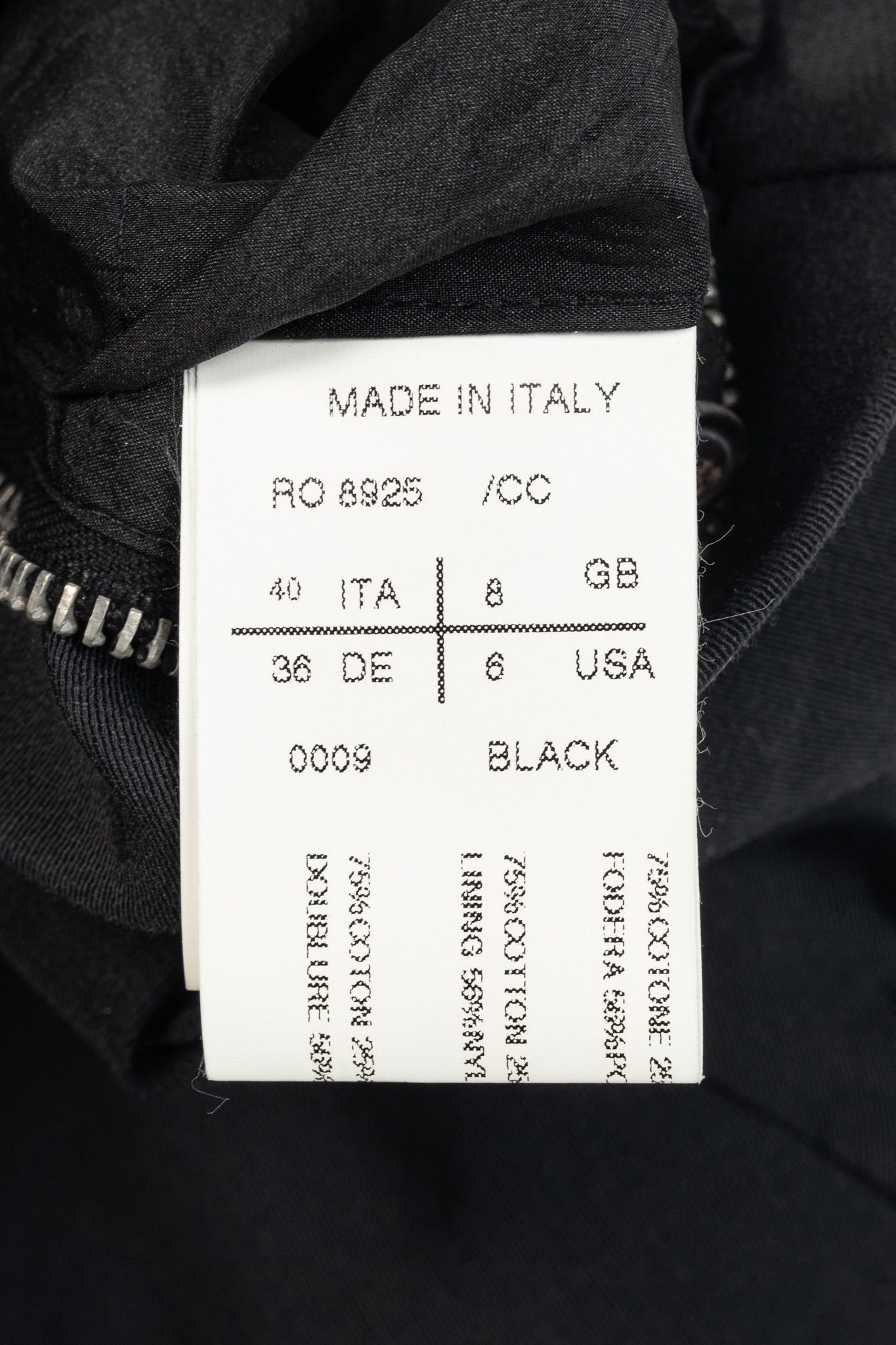 Rick Owens Rick Owens SS11 Runway Black Cotton & Silk Hi-Lo Zip Vest Size M / US 6-8 / IT 42-44 - 8 Thumbnail