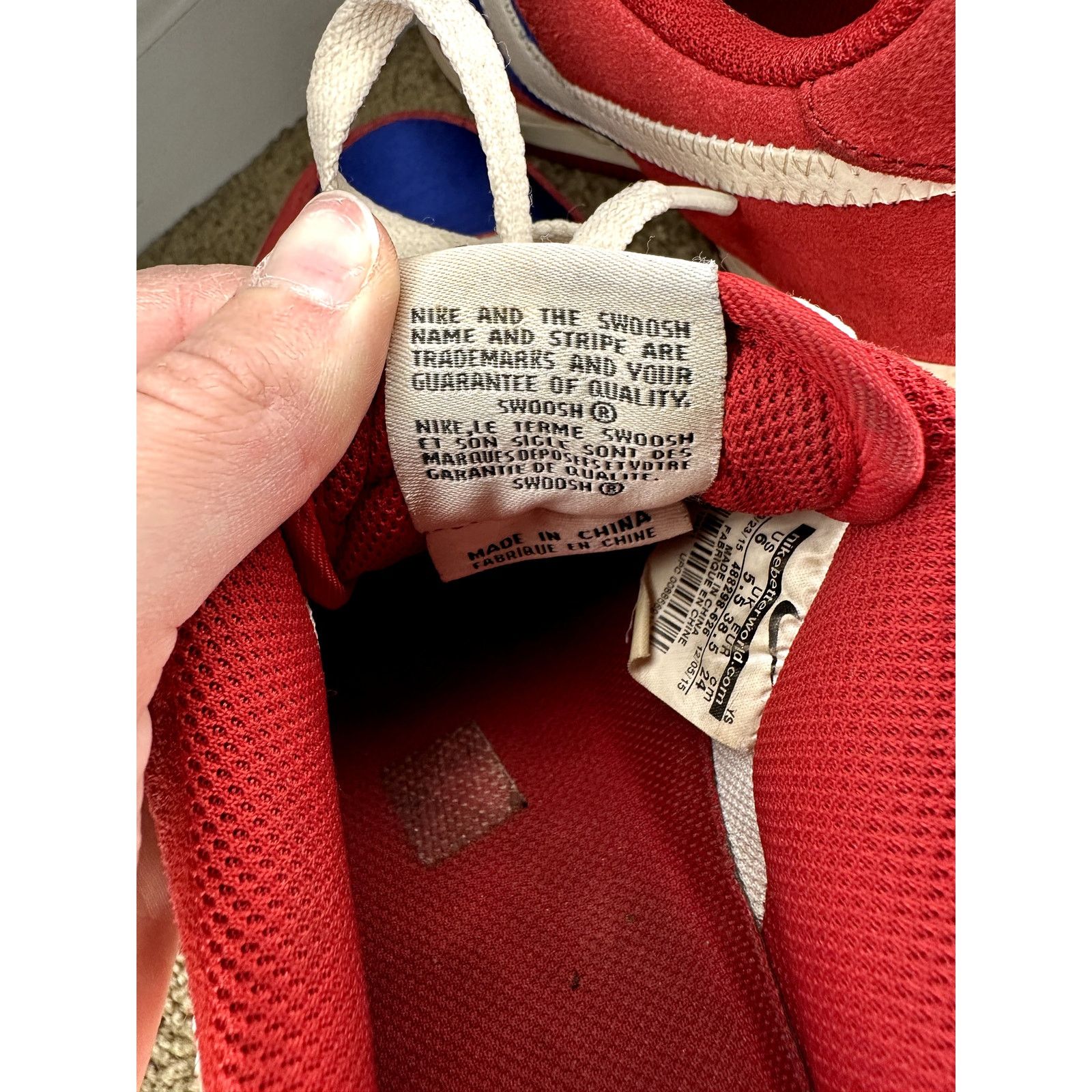 Nike Nike Air Force 1 Scissors Low Gym Sneakers Red/Blue Size 6 Size US 6 / IT 36 - 12 Thumbnail