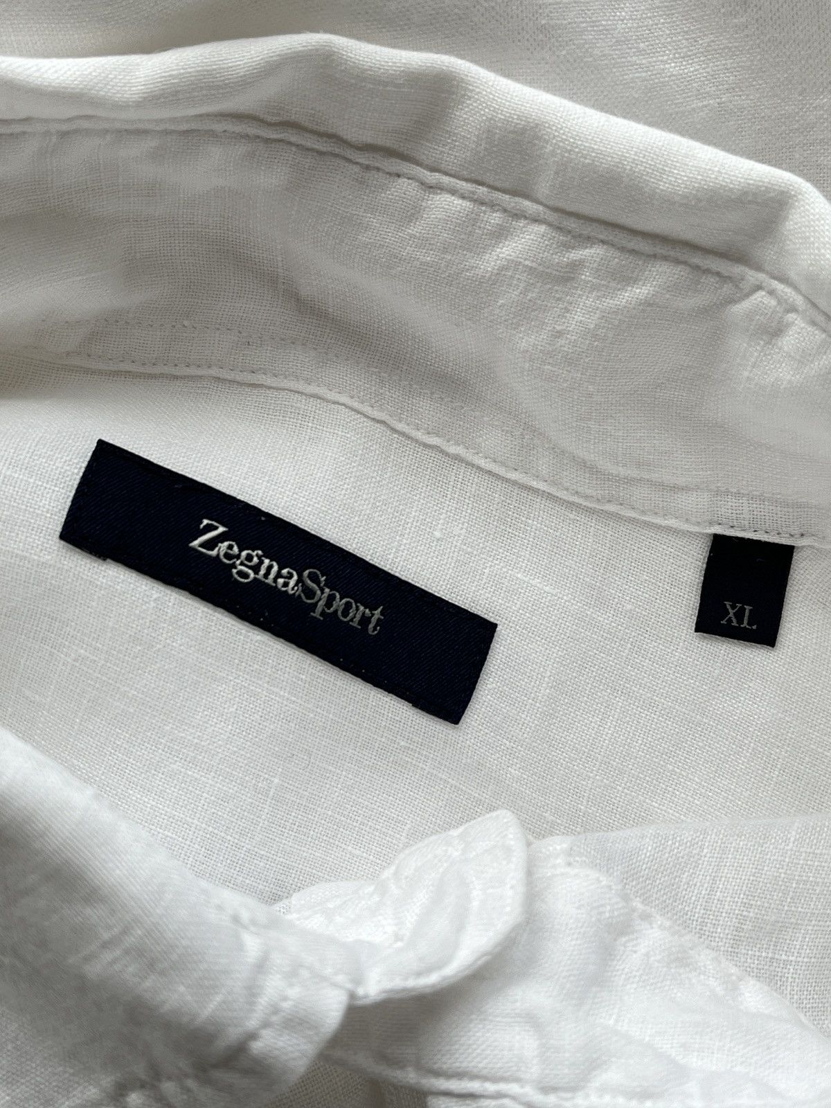 Ermenegildo Zegna Vintage Ermenegildo ZEGNA Sport Linen Shirt Spain Luxury Size US XL / EU 56 / 4 - 7 Thumbnail