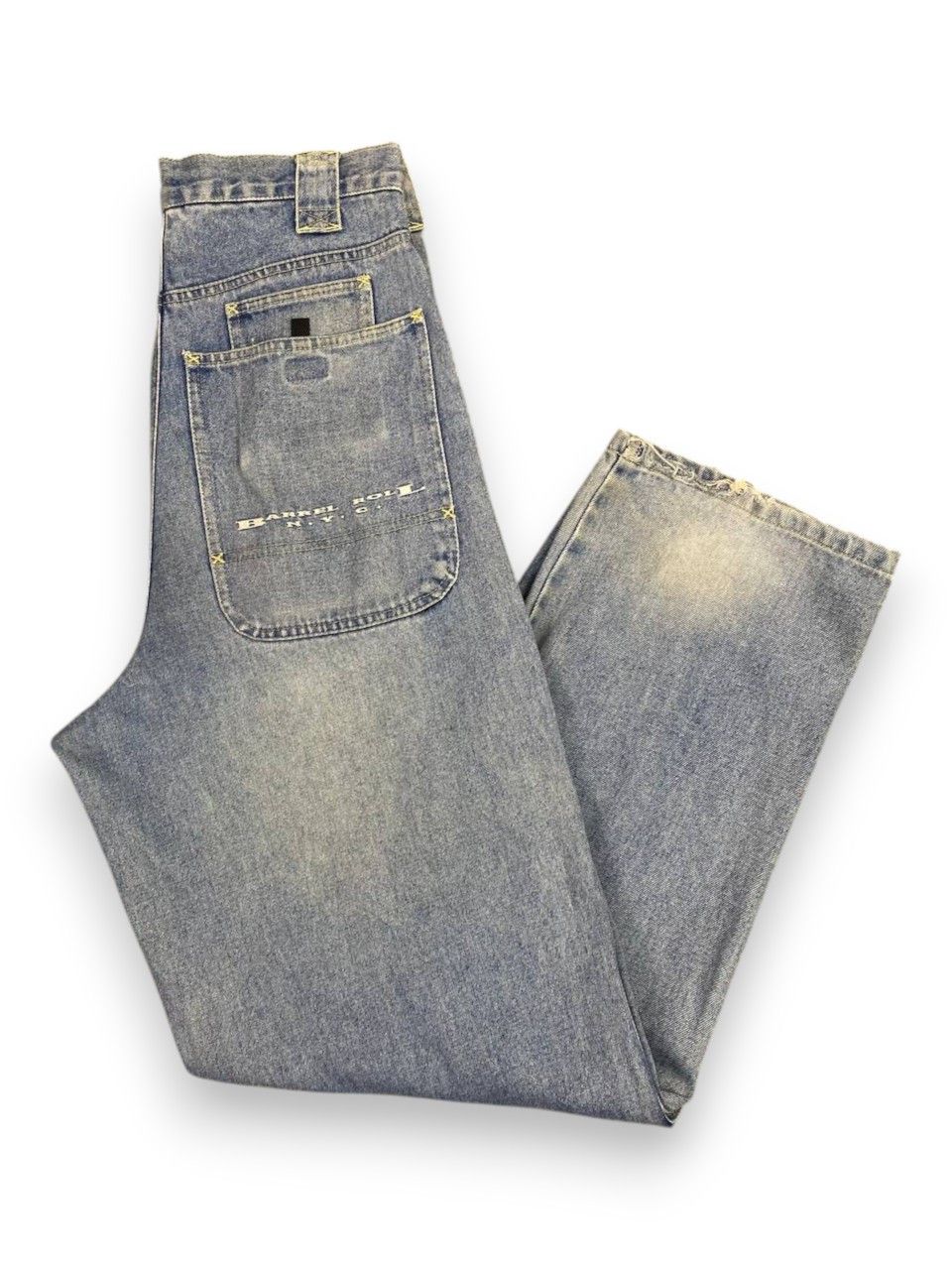 JNCO barrel roll nyc baggy jeans nice design Size US 31 - 1 Thumbnail