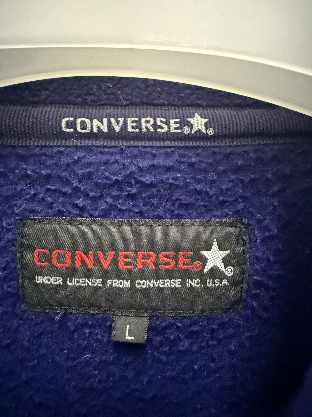 Converse 🔥 VINTAGE CONVERSE AMERICAN FLAG FLEECE BAGGY SWEATSHIRT - L Size US L / EU 52-54 / 3 - 6 Thumbnail