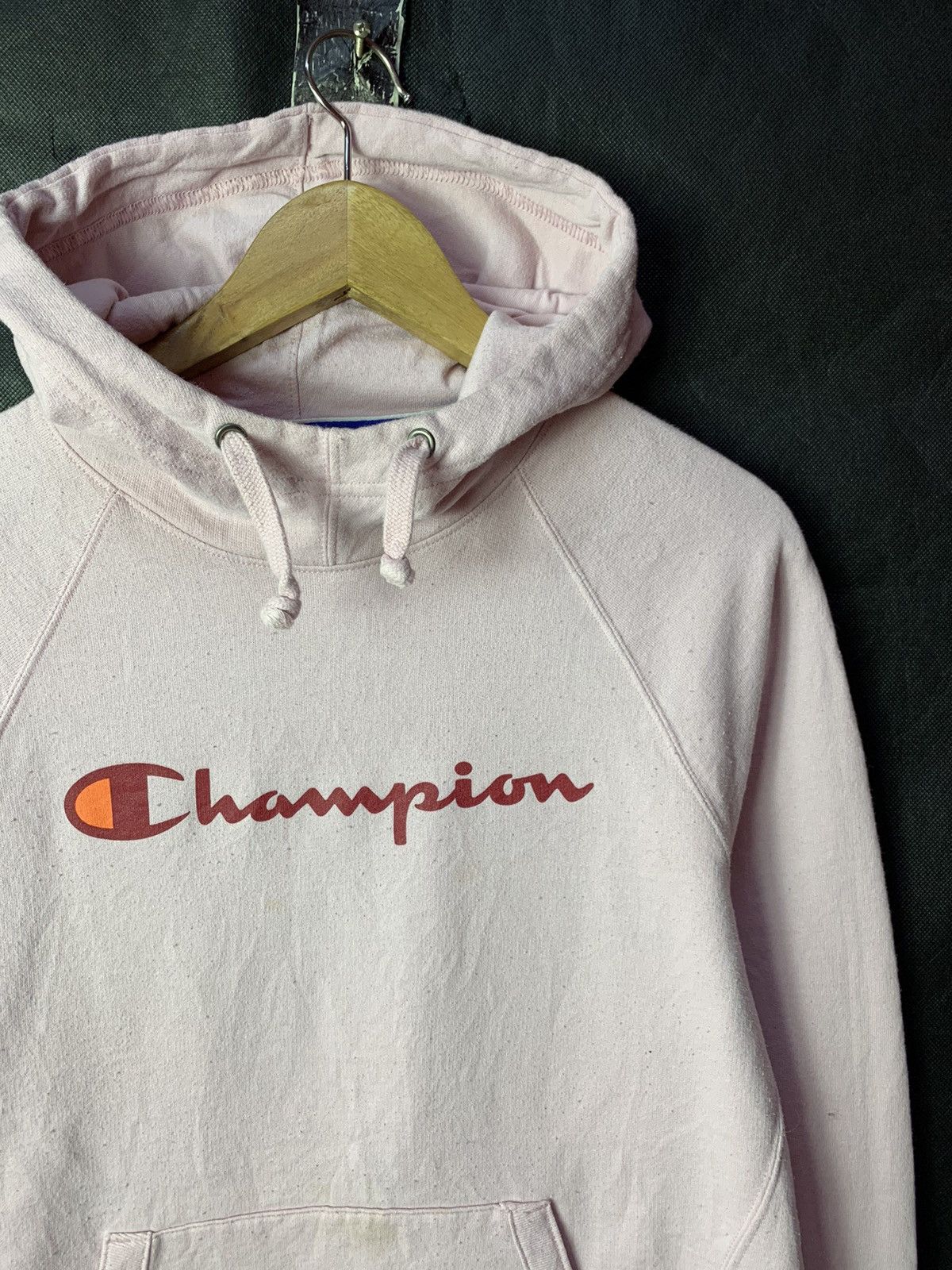 Champion 🔥Champion Spellout Hoodie Sweater Sweatshirt Pullover Size US M / EU 48-50 / 2 - 2 Thumbnail