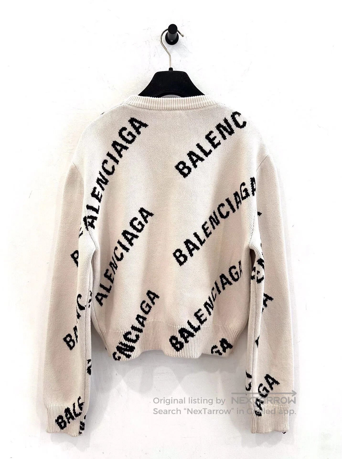 Balenciaga Balenciaga Women's Logo Print Sweater. Size S / US 4 / IT 40 - 3 Thumbnail