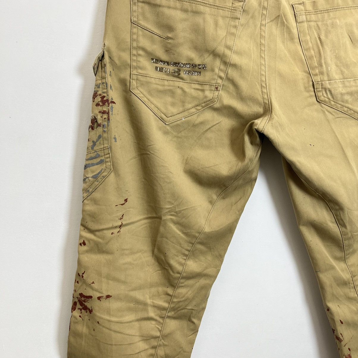Japanese Brand Trashed Burtle Work Pants Distressed Japan Grunge Size US 31 - 12 Thumbnail