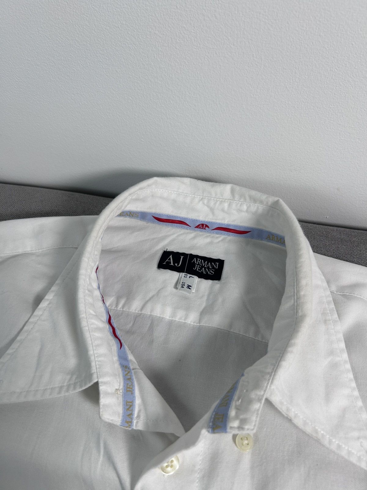Emporio Armani Emporio Armani White Shirt Size US L / EU 52-54 / 3 - 4 Thumbnail