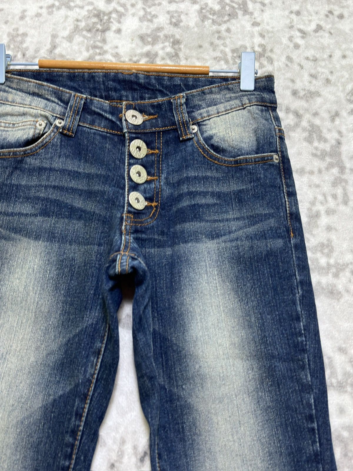 Hysteric Glamour Vintage Free’s Mart Bootcut Flare Acid Washed Jeans Size US 27 - 5 Thumbnail