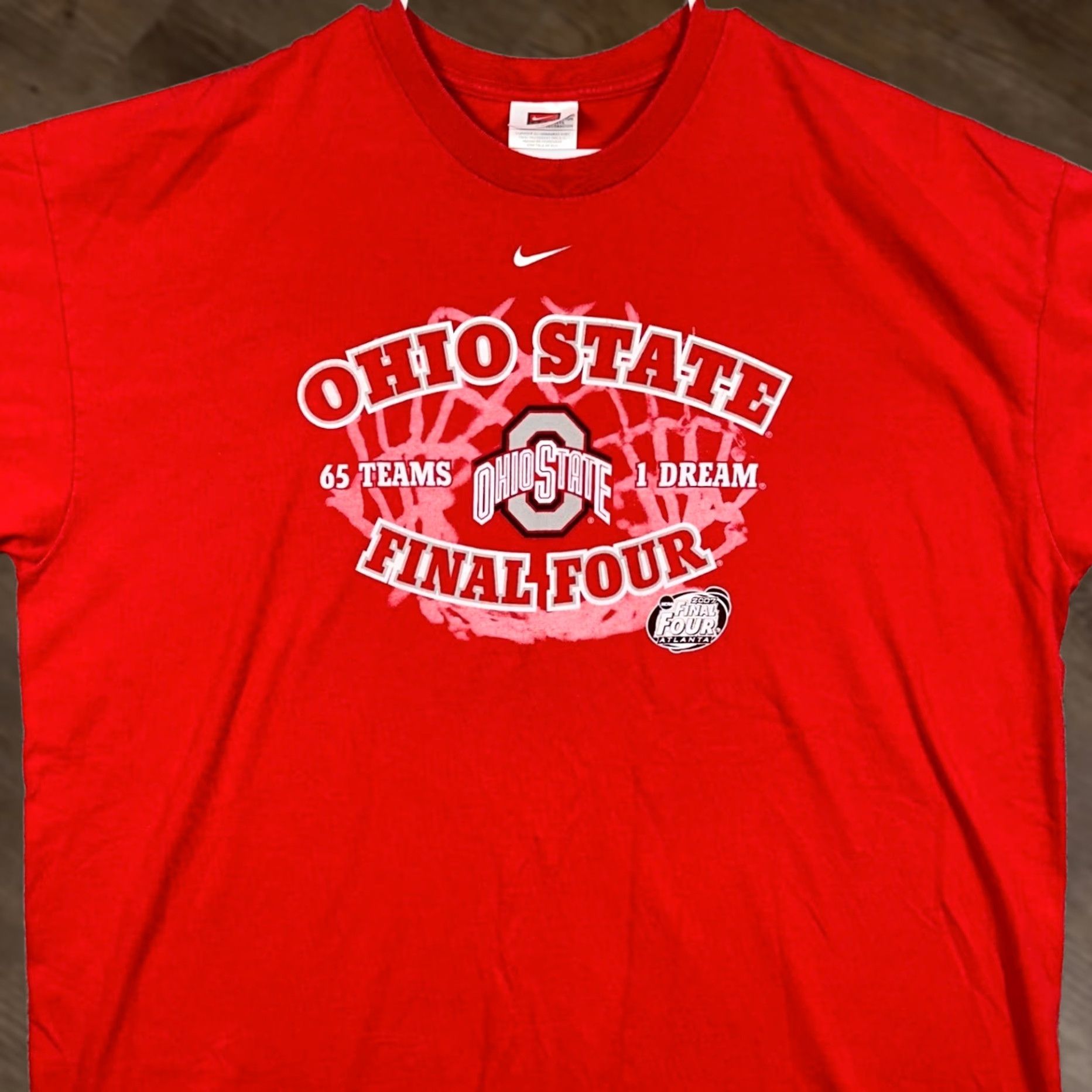 Nike VINTAGE Nike Buckeyes Final Four T-Shirt Mens 2XL Red Ohio State Basketball Tee Shirt Size US XXL / EU 58 / 5 - 1 Thumbnail