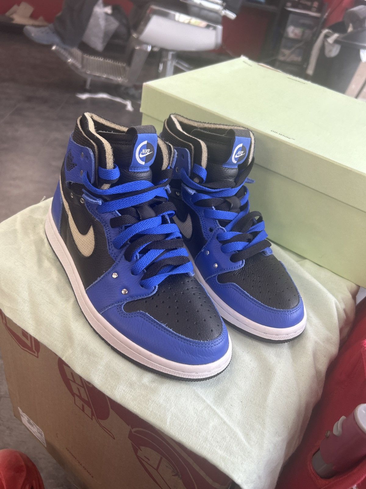 Nike Jordan 1 zoom blue Size US 6.5 / IT 36.5 - 3 Thumbnail