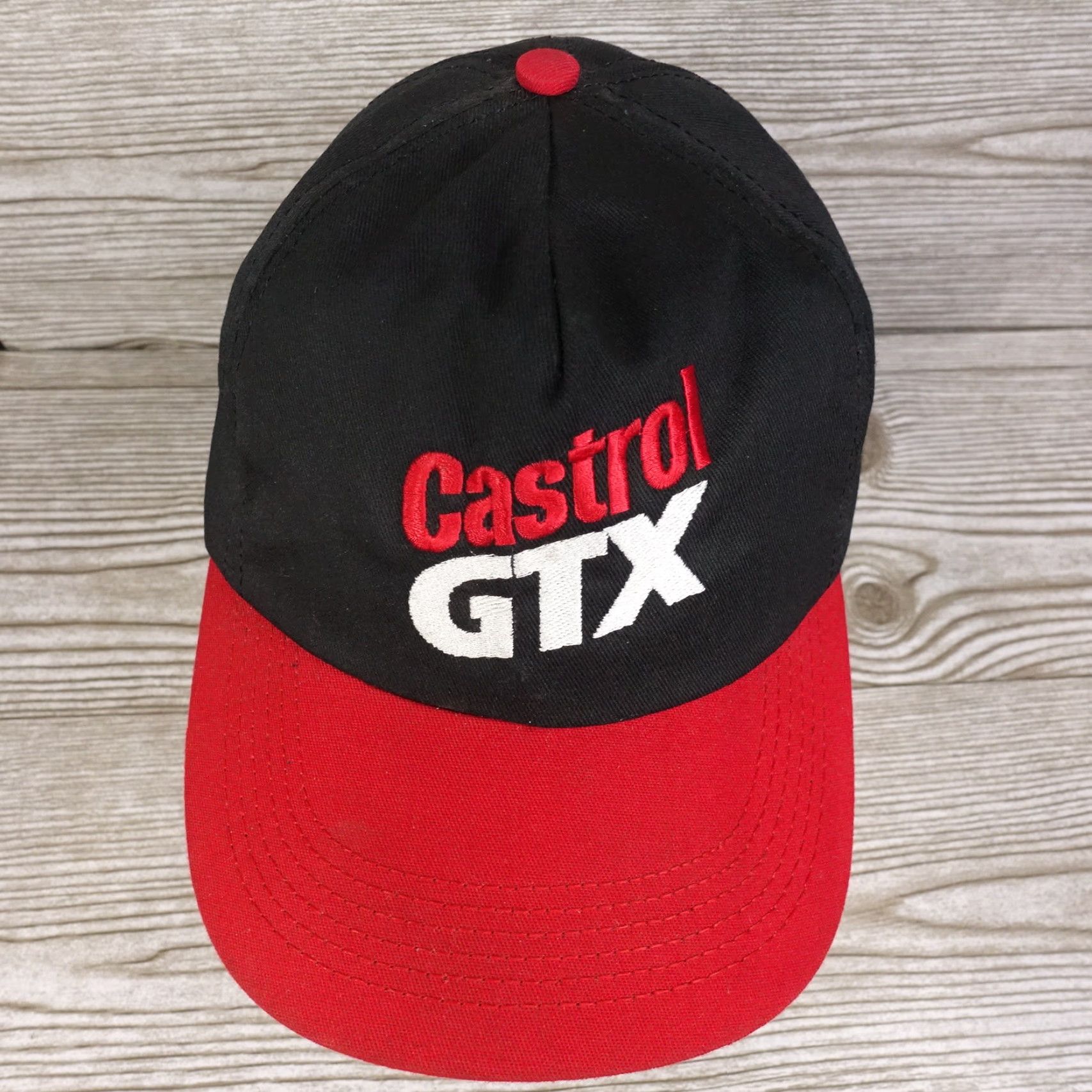 Vintage VINTAGE CASTROL GTX AUTO CAR BASEBALL CAP UNISEX ADJUSTABLE BLACK USA MADE Size ONE SIZE - 3 Thumbnail