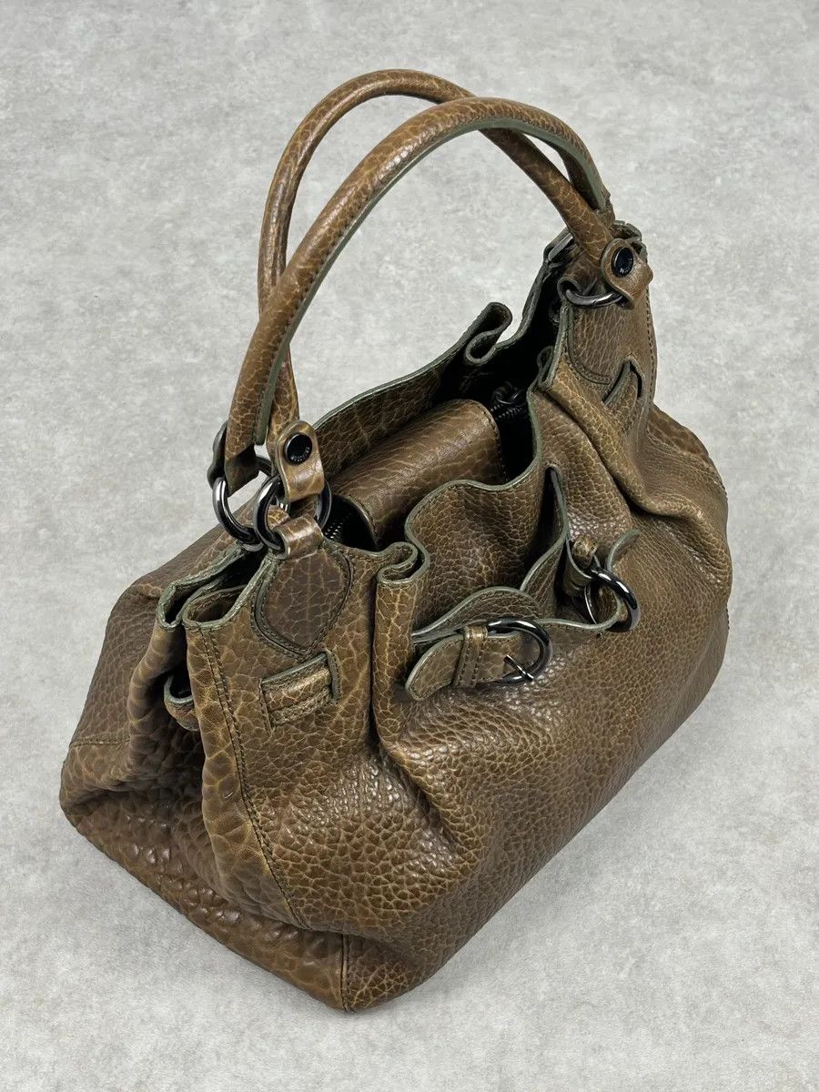 Moschino 2000s Moschino Brown Leather Shoulder Bag Size ONE SIZE - 5 Thumbnail