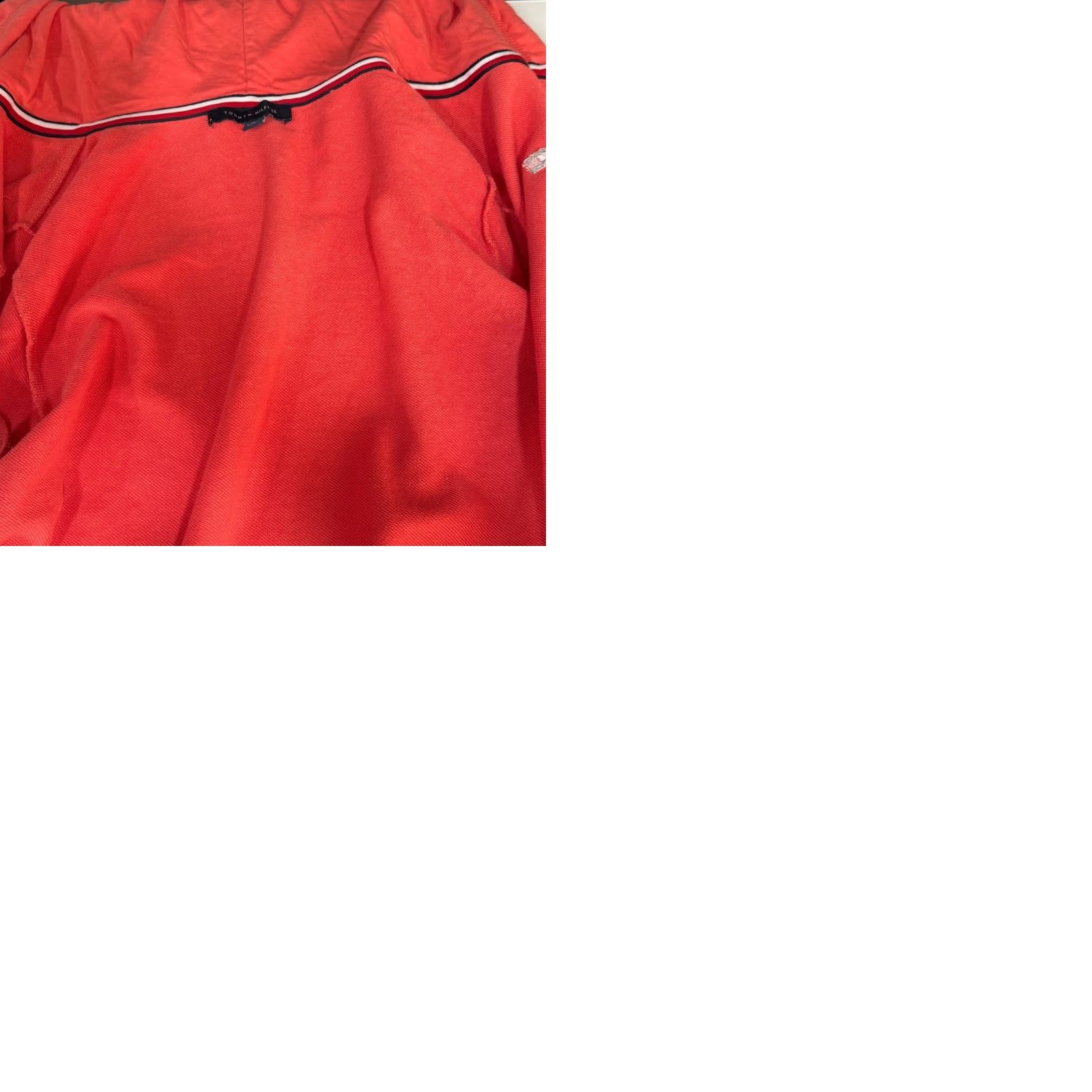 Tommy Hilfiger Tommy Hilfiger XL Hoodie Coral Full Zip French Terry Sporty Athleisure Retro Size XL / US 12-14 / IT 48-50 - 9 Thumbnail