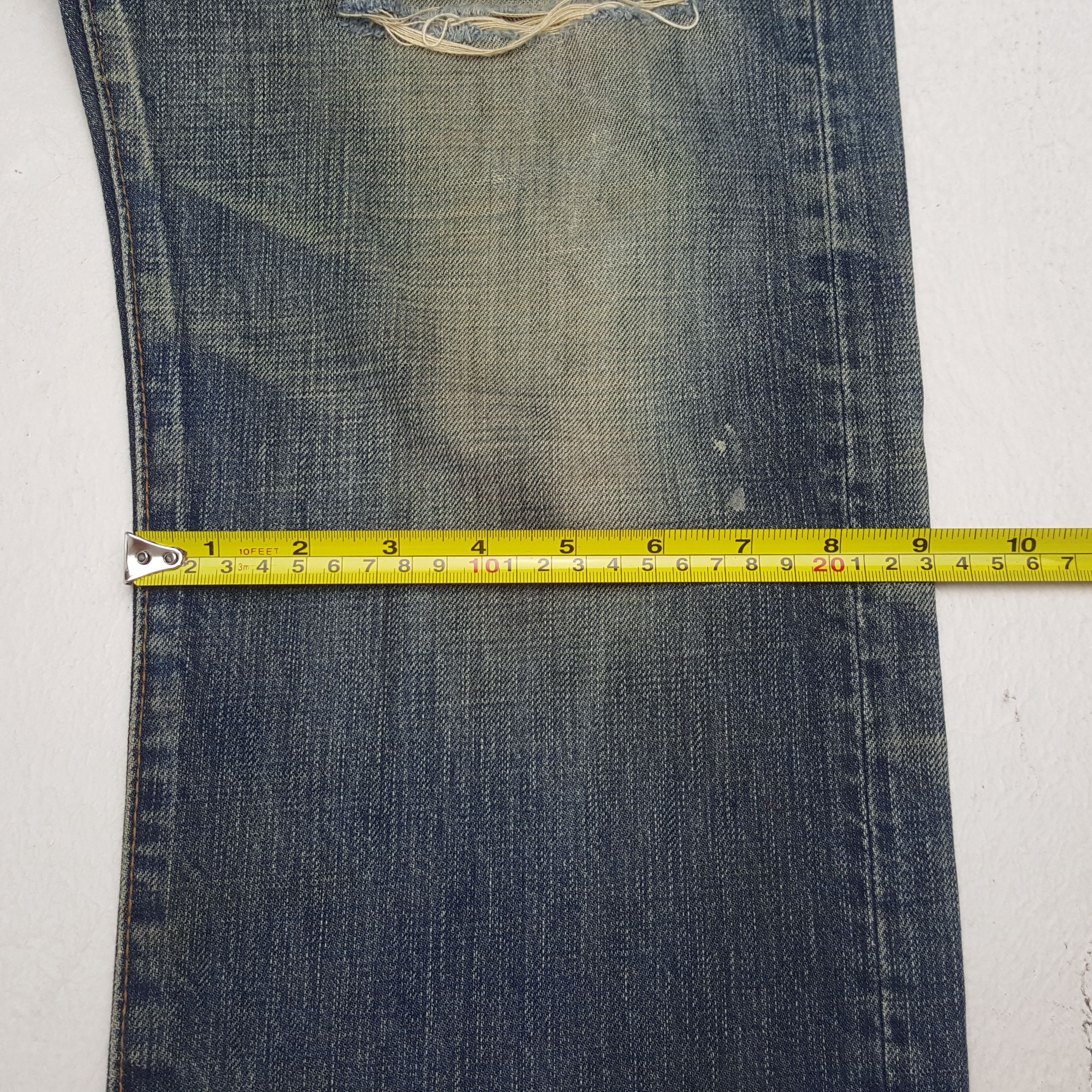 Prps Vintage Prps Japanese Brand Distressed Denim Jeans RR9 Size US 35 - 10 Thumbnail
