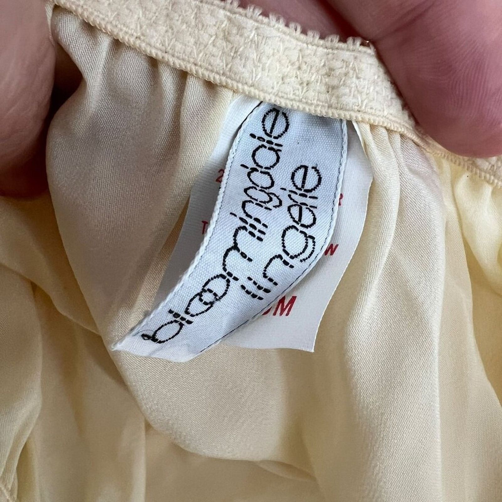 Vintage Vintage Bloomingdales Lingerie Ivory Double Tulip Slit Size ONE SIZE - 5 Thumbnail