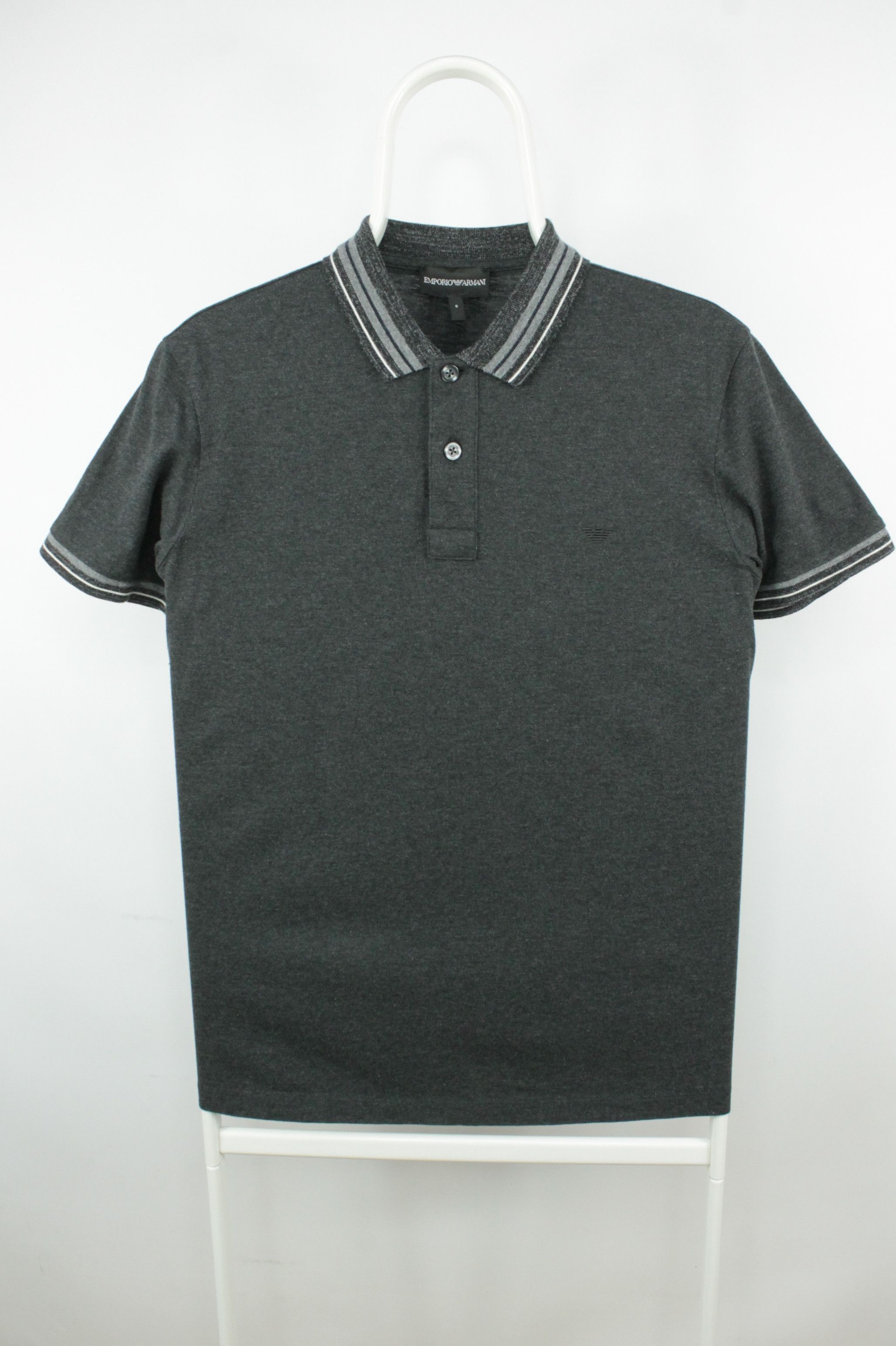 Emporio Armani Archive Washed Embroidery Polo Shirt | Grailed