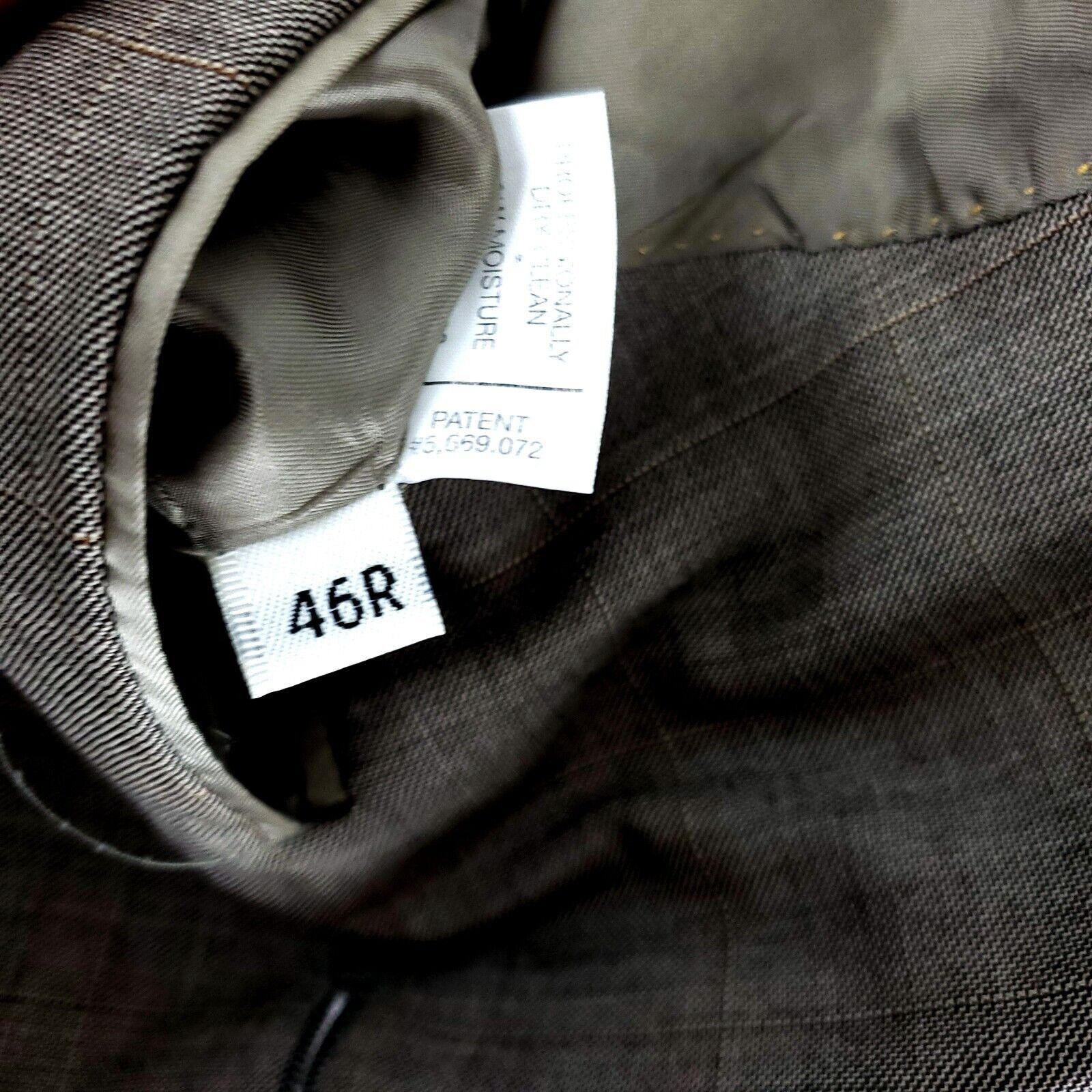 Hart Schaffner Marx Hart Schaffner Marx Gold Trumpeter Wool 3 Button Blazer 44R Size 44R - 8 Thumbnail