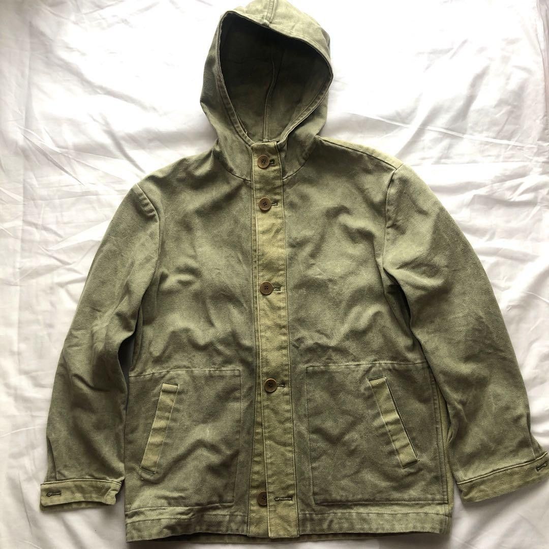 image of Frank Leder Swiss Mountain Tent Cloth Parka in Green, Men's (Size Small)