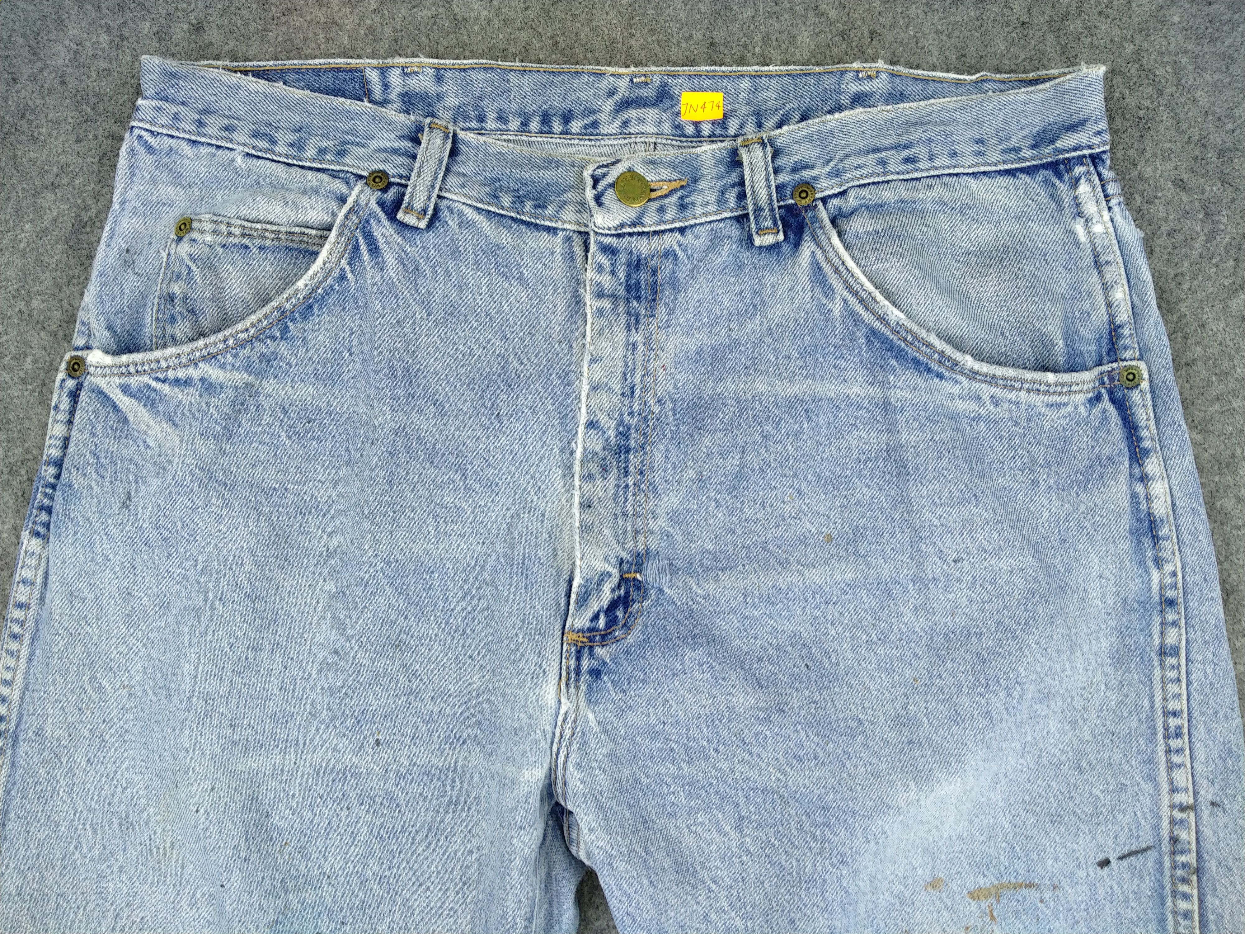 Vintage Vintage Light Wash Wrangler Jeans Denim 34x29.5 -JN474 Size US 34 / EU 50 - 3 Thumbnail