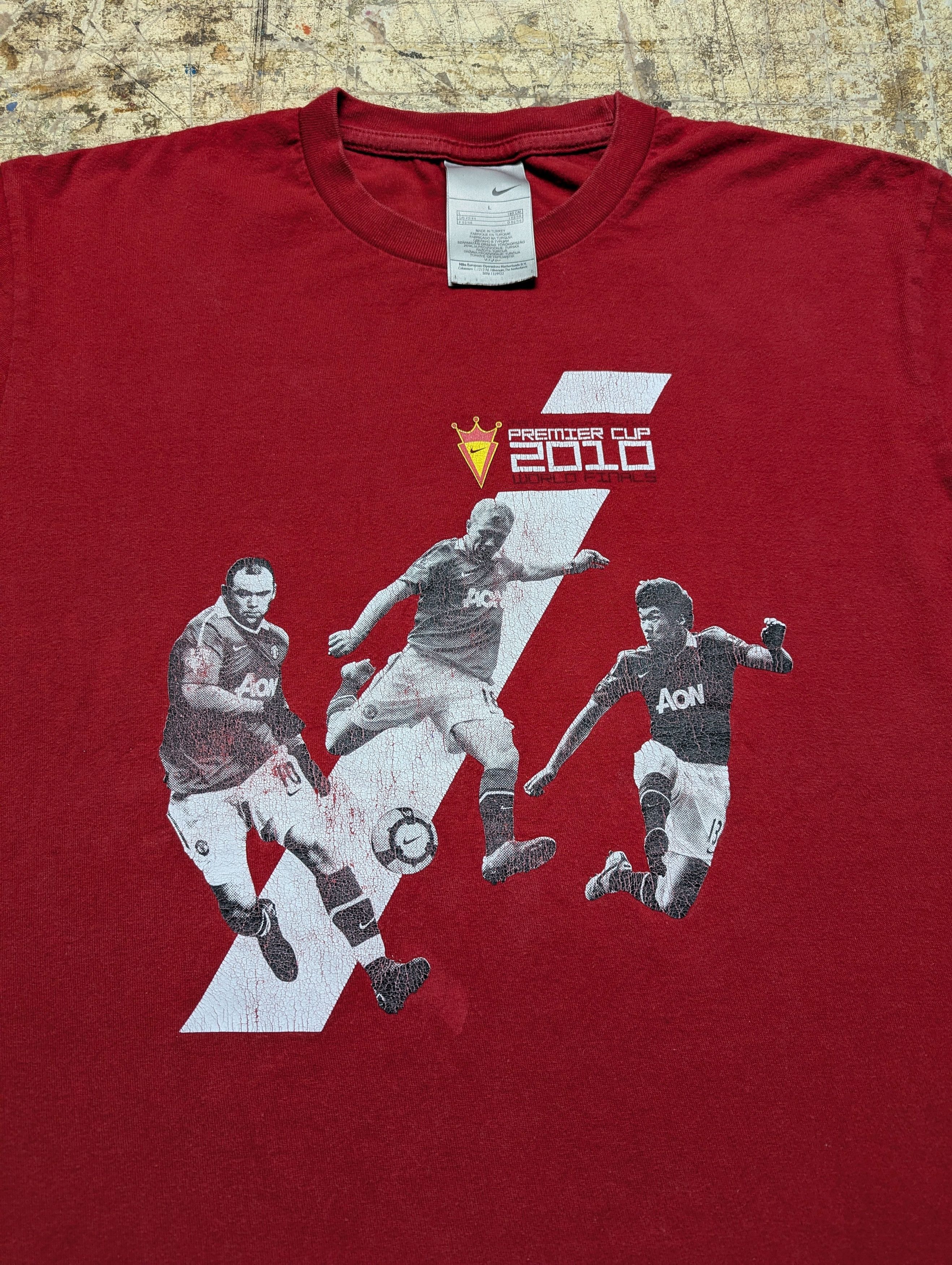 Nike 2010 Nike Manchester United Premier Cup T Shirt Size US L / EU 52-54 / 3 - 1 Thumbnail