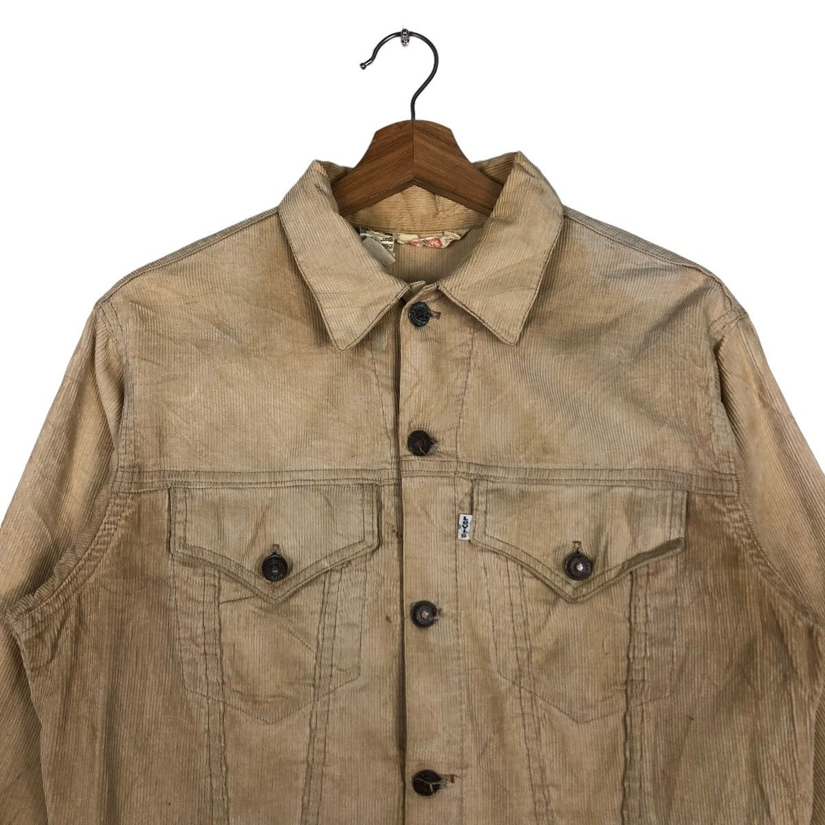 Levi's 🔥80’s Vintage Trucker Corduroy Jacket Levi’s Made in USA Size US S / EU 44-46 / 1 - 3 Thumbnail