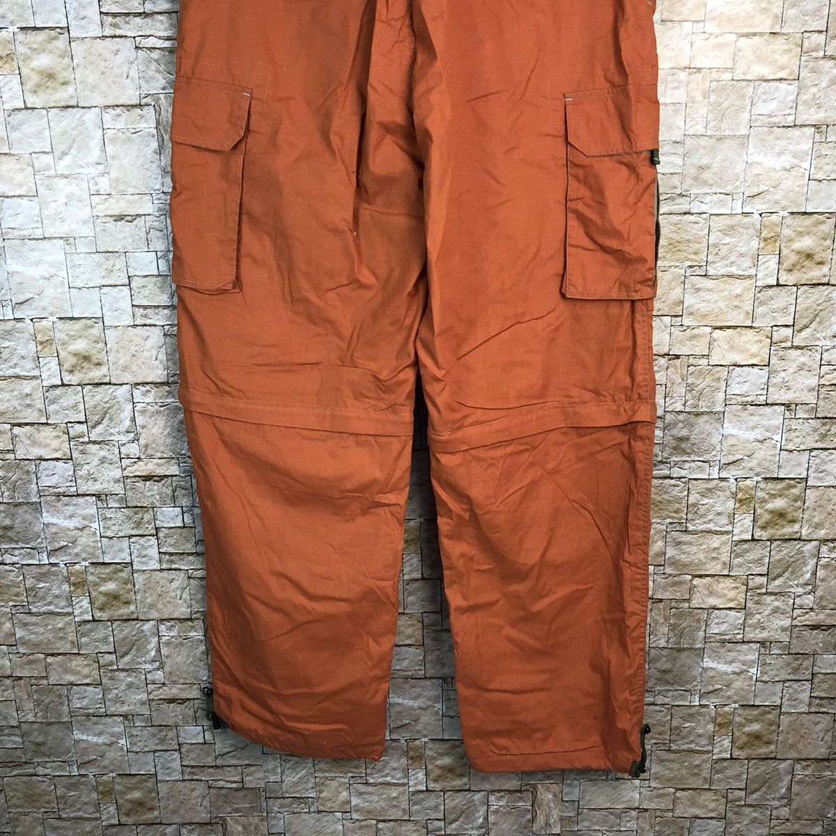 Japanese Brand Scommesso Orange Cargo Multipocket Pants #A580 Size US 33 - 14 Thumbnail