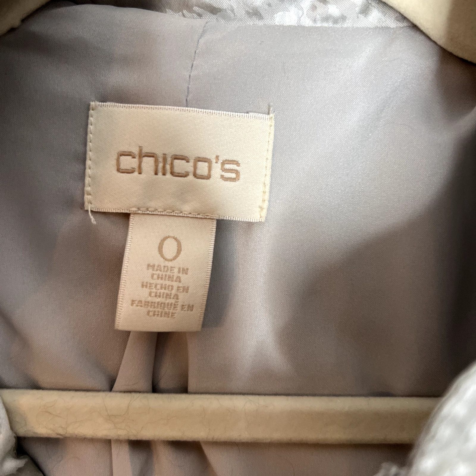 Chicos Chico’s Metallic Animal Print Quilted Zip Jacket 4 Size S / US 4 / IT 40 - 2 Thumbnail