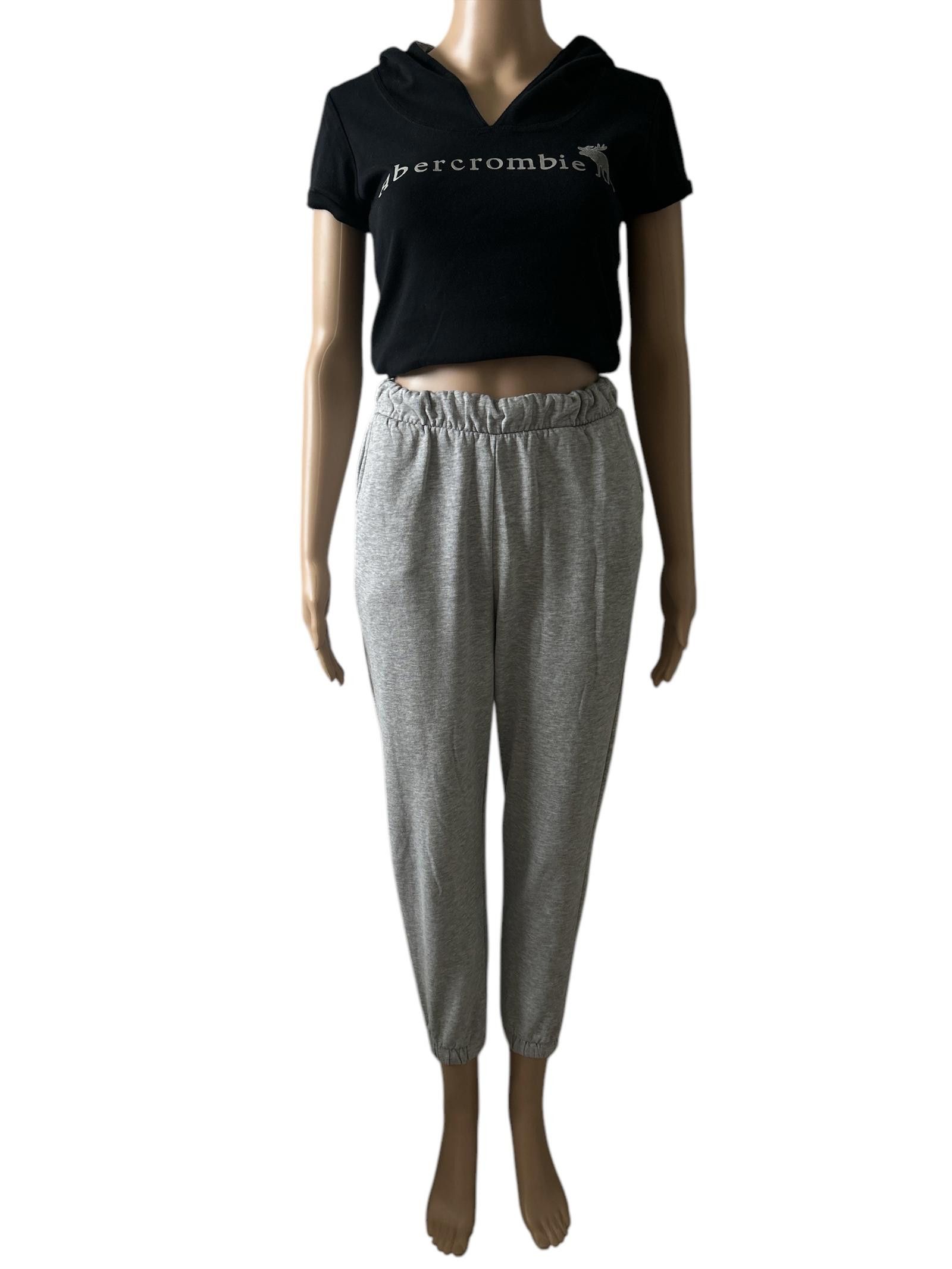 Zara Abercrombie & Fitch Women's Grey Jogger Pants Size 28" / US 6 / IT 42 - 1 Thumbnail