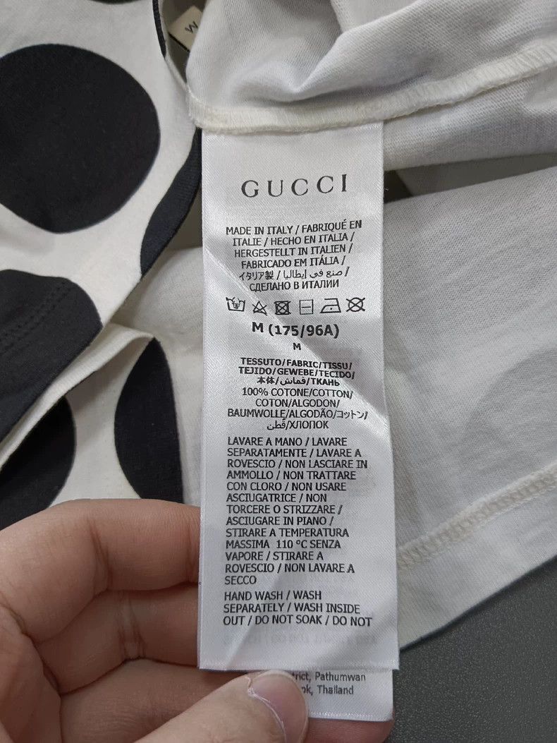 Gucci Gucci Cow spotted letter print short-sleeved T-shirt 2504-N Size US M / EU 48-50 / 2 - 4 Thumbnail