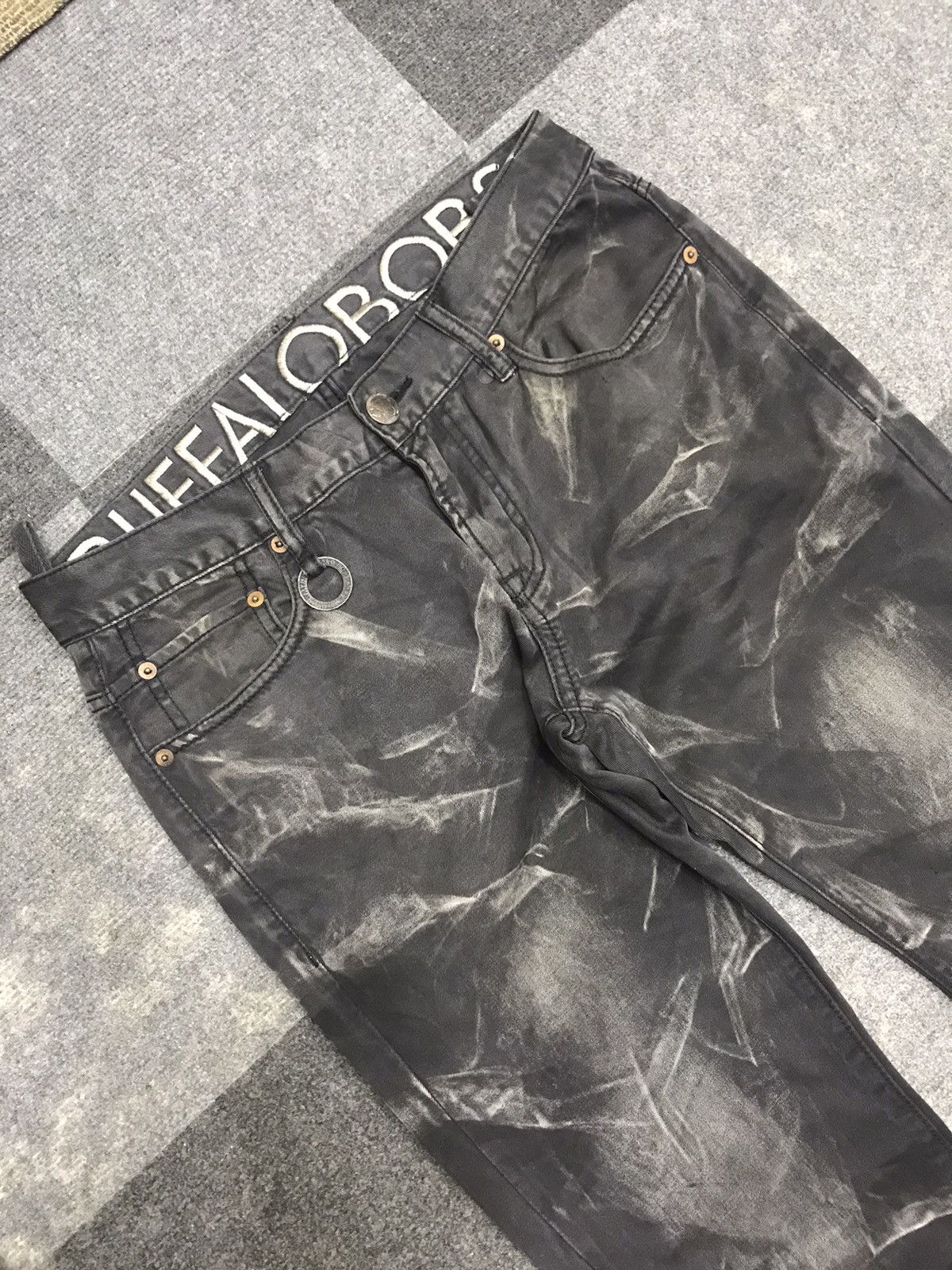 BUFFALO BOBS 💥ARCHIVAL FADE💥BUFFALO BOBS SMOKY FADES FREE HEM PANT F436 Size US 31 - 12 Thumbnail