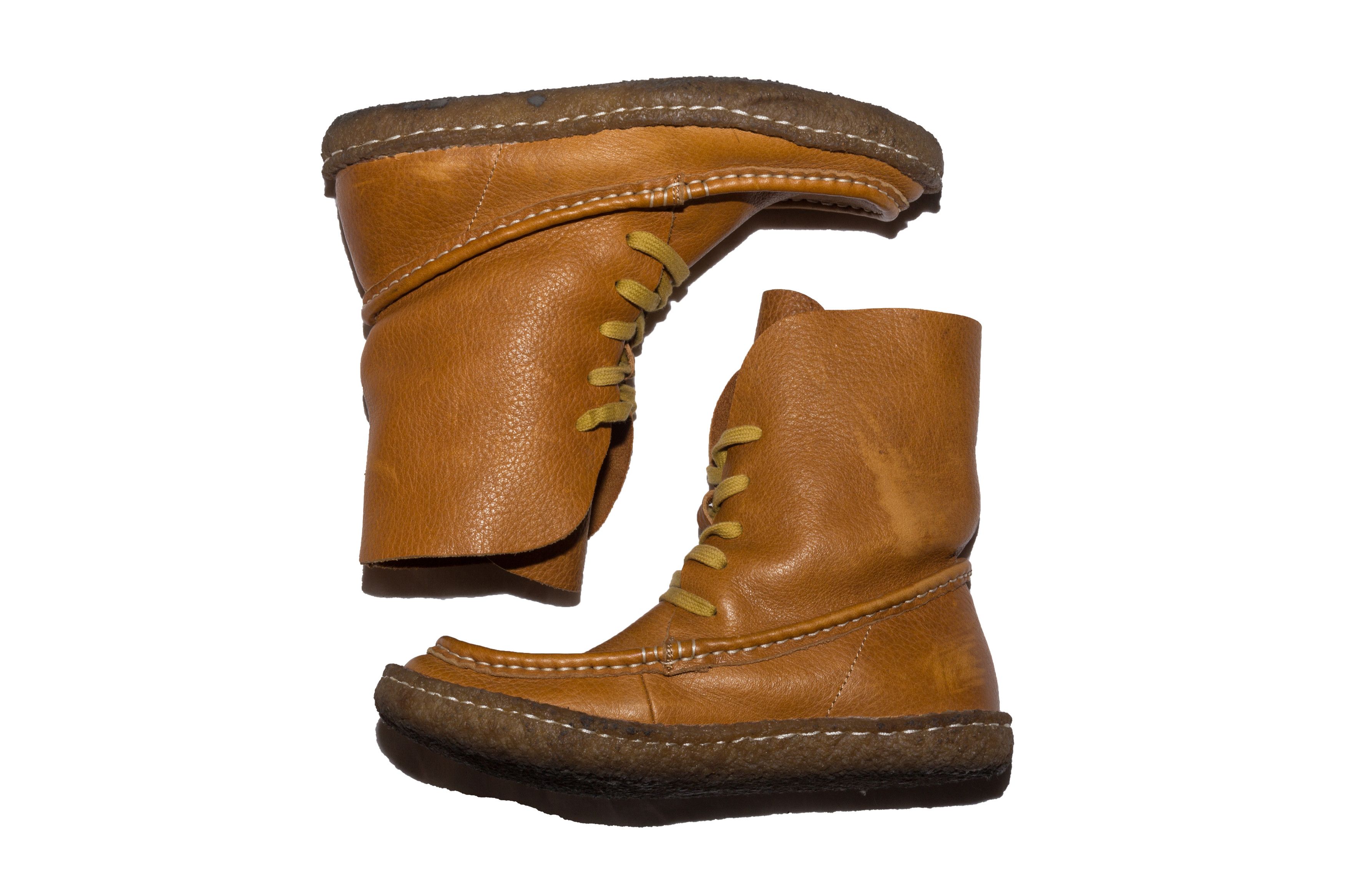 Issey Miyake LACE UP 5 HOLE MOCCASIN BOOTS Size US 6.5 / IT 36.5 - 10 Thumbnail