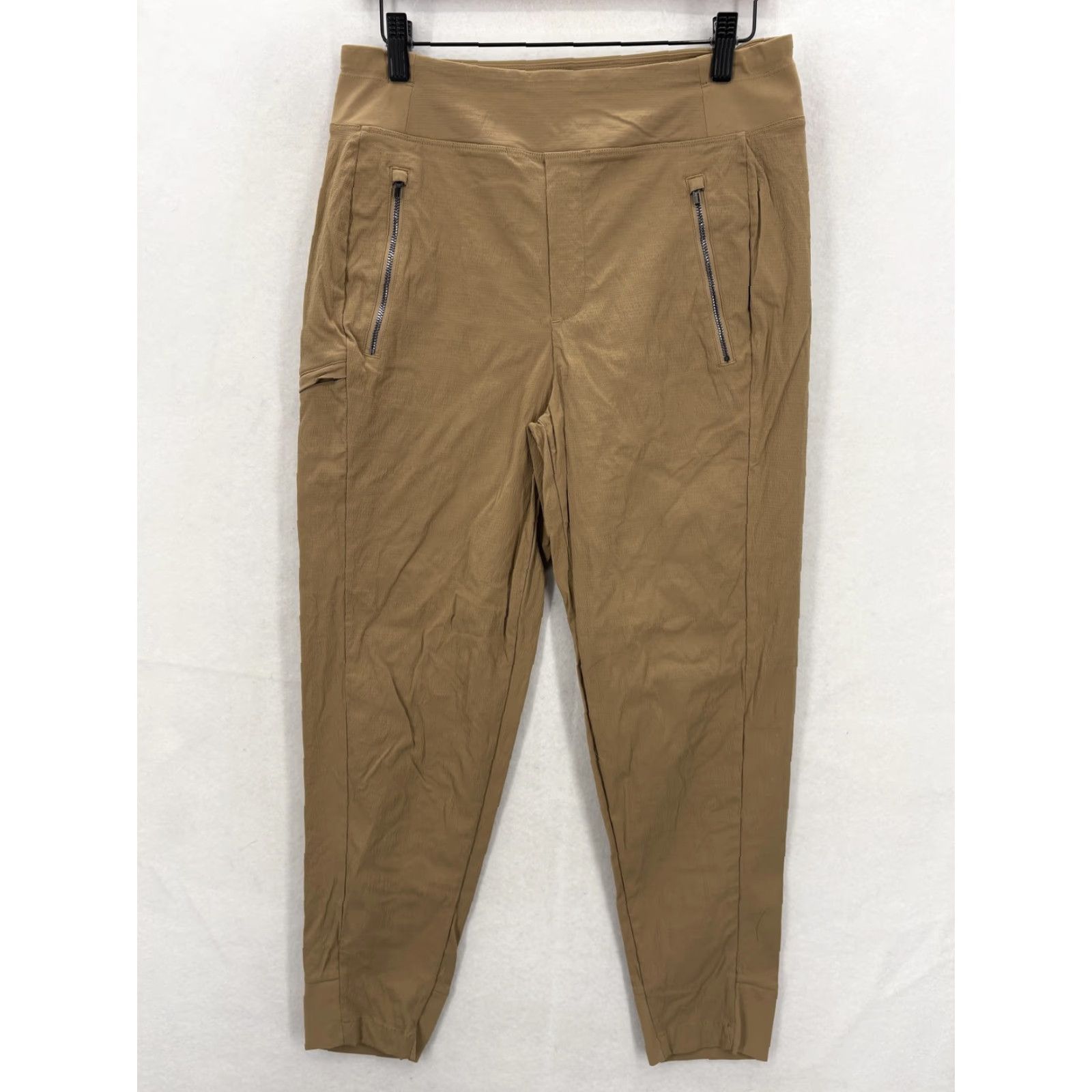 Athleta Athleta Jogger Pants Womens 6 Brown Nylon Spandex Lightweight Tapered Pockets Hiking Travel Yoga Activewear Casual Size 28" / US 6 / IT 42 - 2 Thumbnail