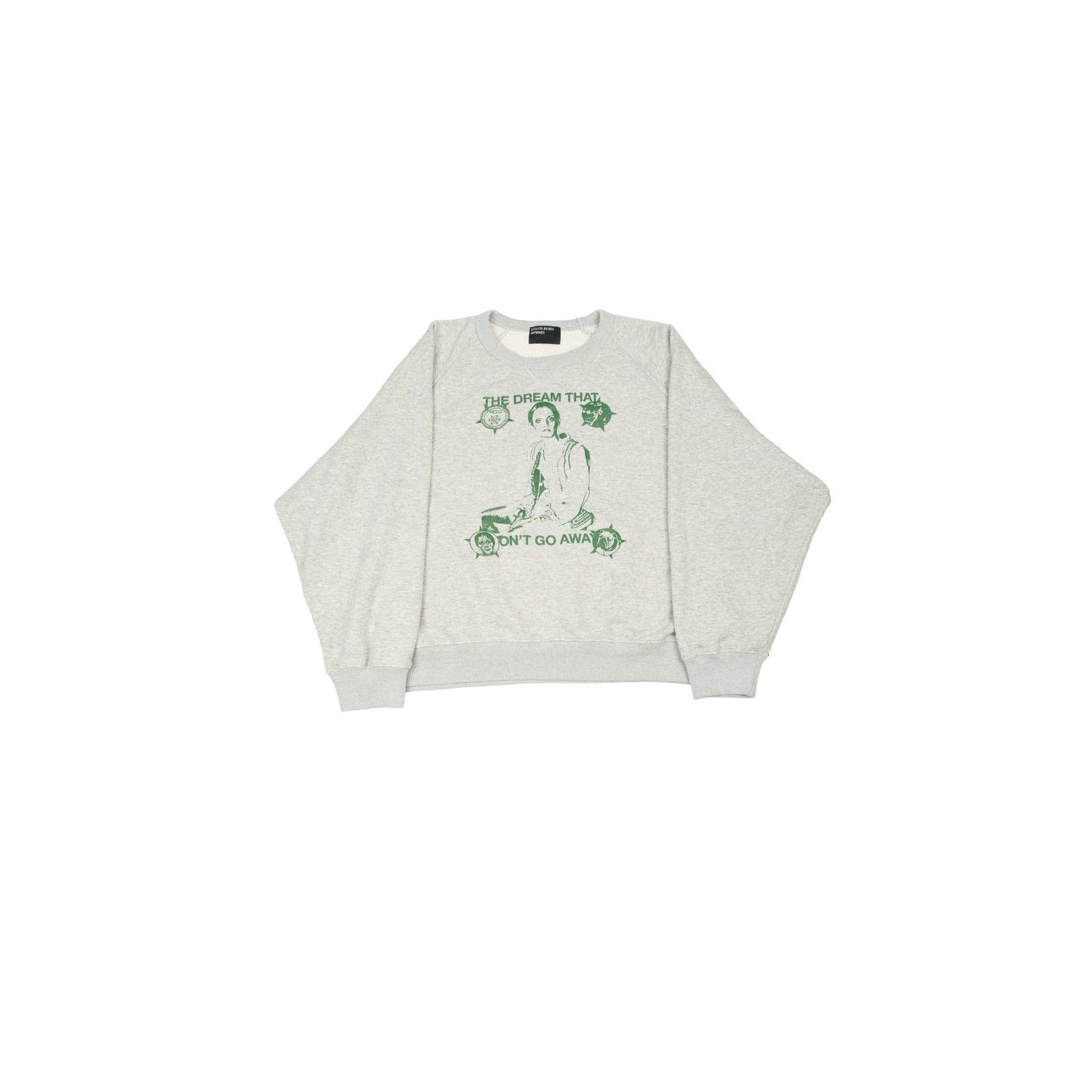 Enfants Riches Deprimes The Dream that Won't Go Away Raglan Sweatshirt 'Grey' Size US XL / EU 56 / 4 - 1 Thumbnail