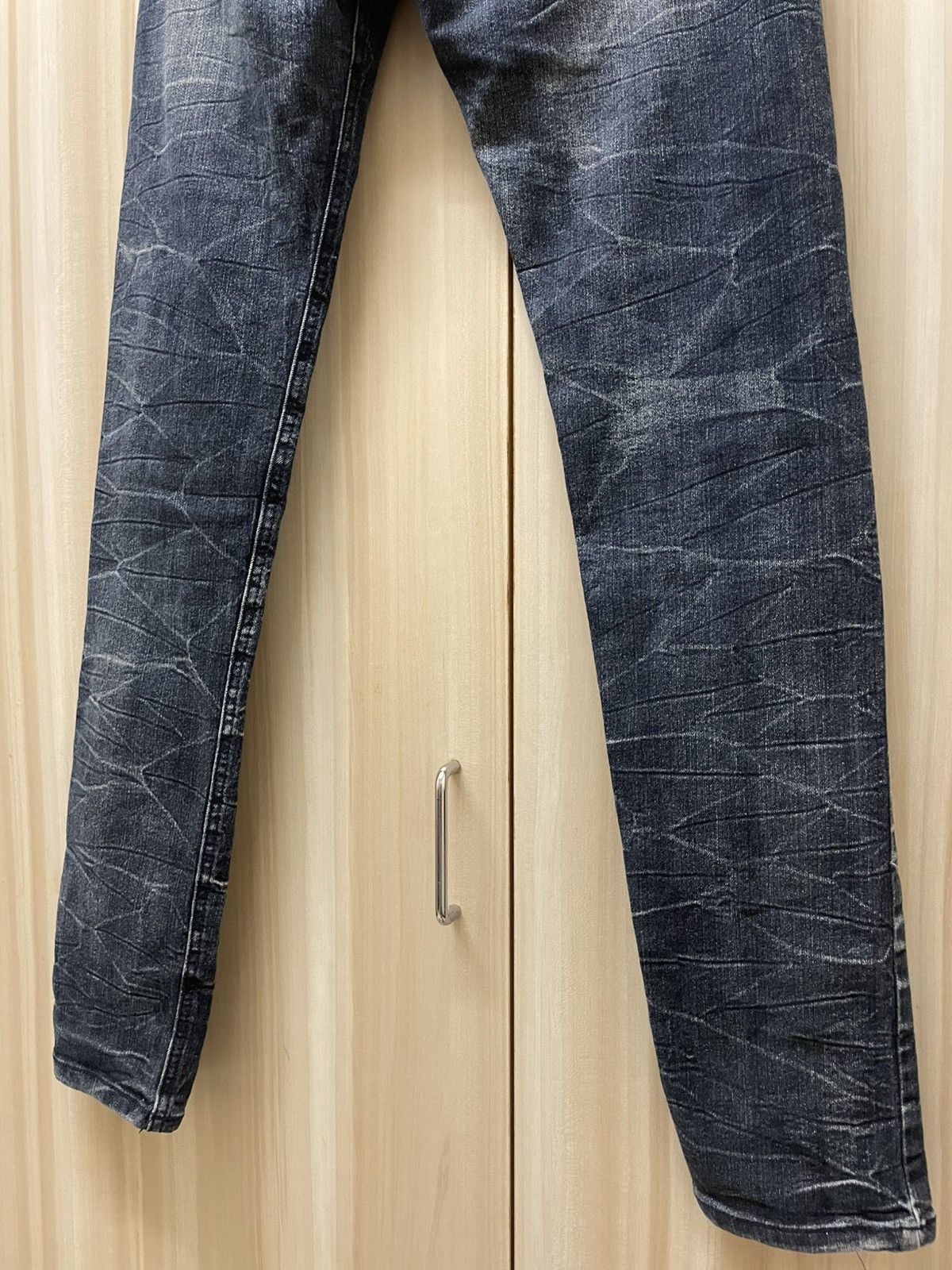 semanticdesign Semantic Design Crinkle Wash Stretchable Skinny Jeans Size US 29 - 6 Thumbnail