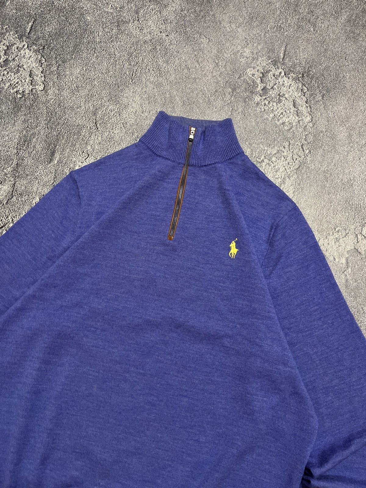 Polo Ralph Lauren × Vintage Polo Ralph Lauren PRL Vintage Y2K 1/3 Zip Sweater Old Money Size US M / EU 48-50 / 2 - 2 Thumbnail