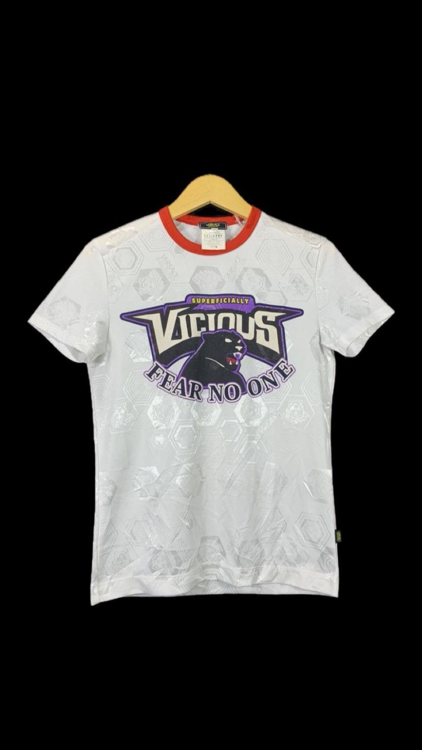 Versace Vintage Versace Jeans Fear No one Monogram Size US S / EU 44-46 / 1 - 1 Thumbnail