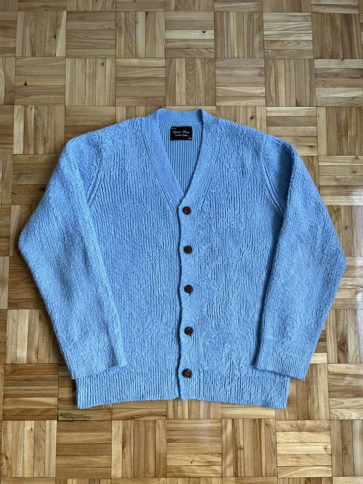 トップス NUMBER NINE MOHAIR KNIT CARDIGAN number nine Black And Grey Striped mohair cardigan Size 3/L